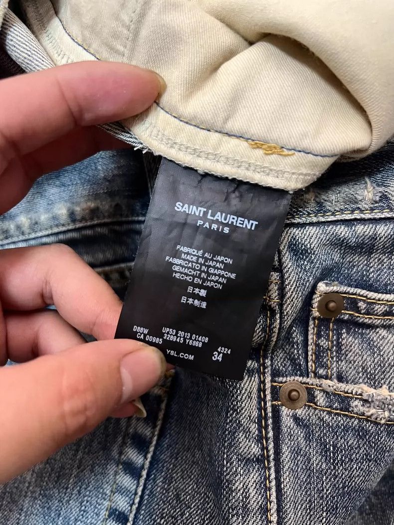 Saint Laurent Paris Saint Laurent Paris14 Spring and Summer Cat Whiskers Washe Size US 34 / EU 50 - 4 Thumbnail