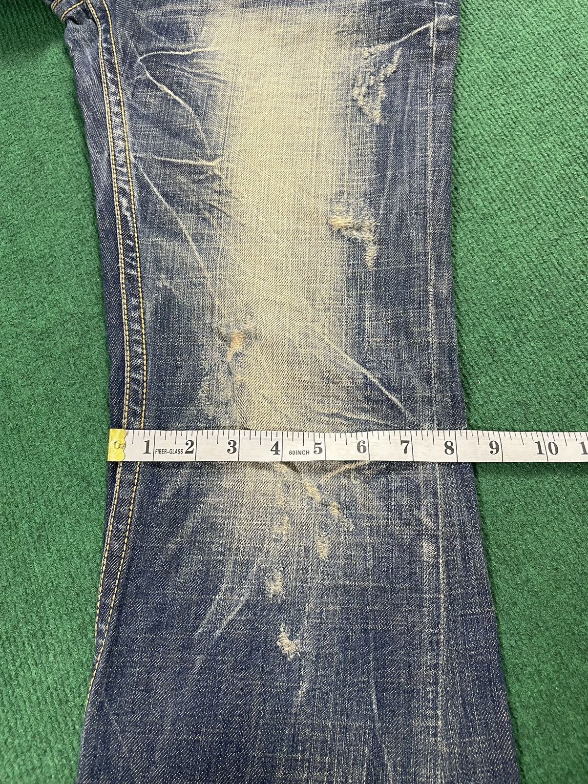 Japanese Brand Japanese Lolita Distressed Flair Cut Jeans Size US 34 / EU 50 - 14 Thumbnail