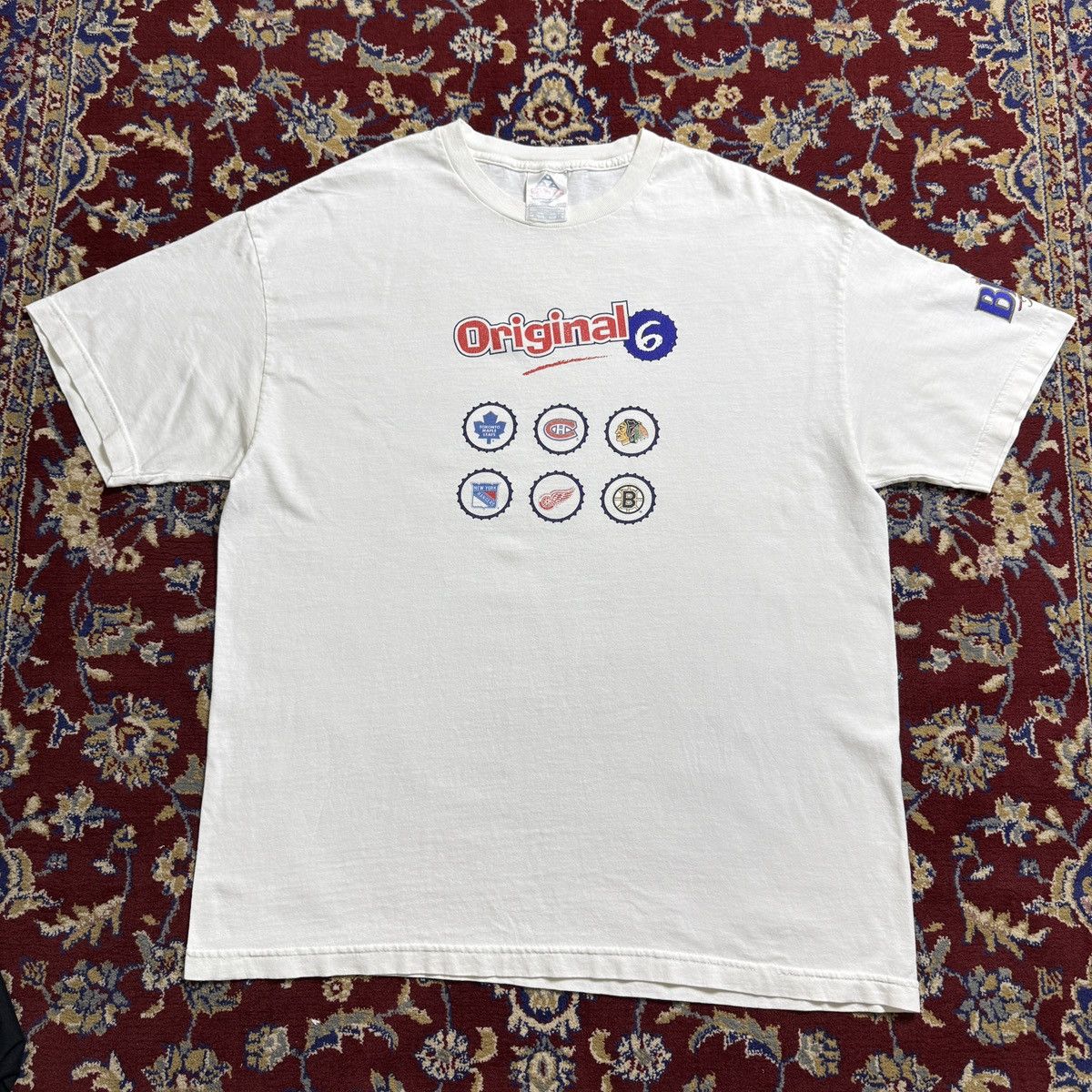 NHL 2002 NHL The Original SIX 24 more teams sport tee Y2K 00s Size US XL / EU 56 / 4 - 6 Thumbnail