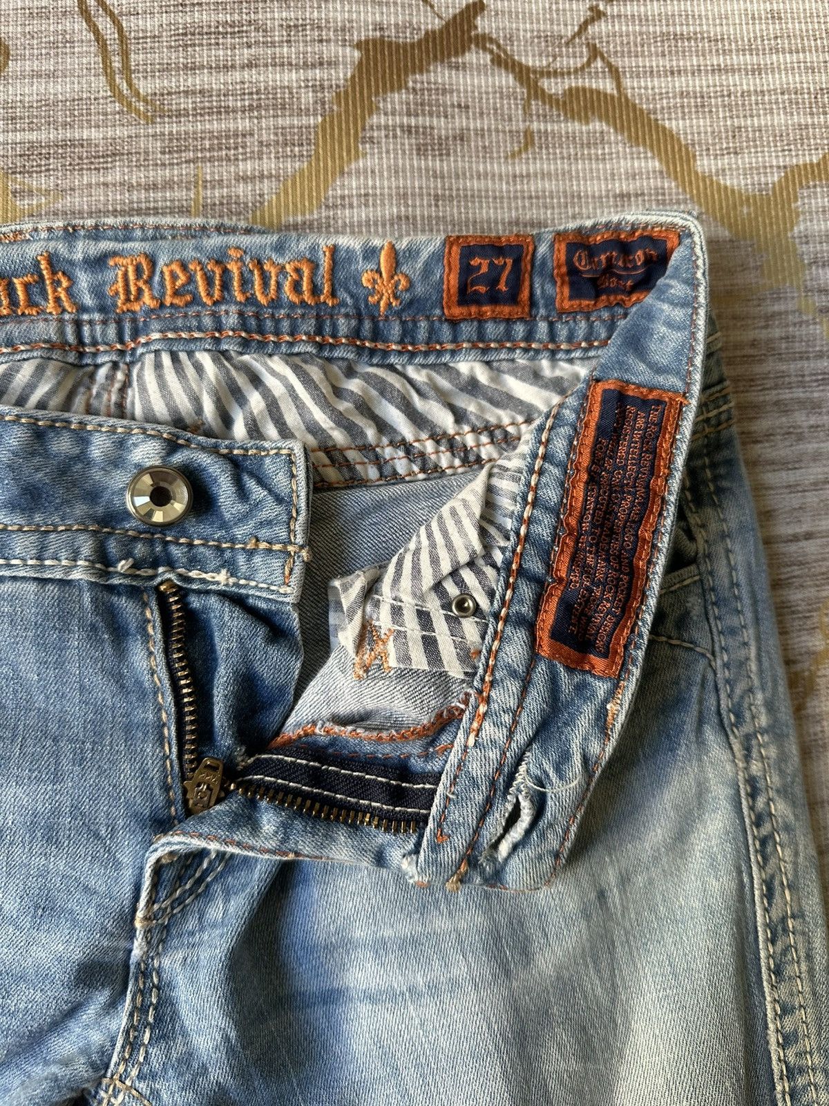 Rock Revival FLARE Rock Revival Distressed Jeans Size 28" / US 6 / IT 42 - 19 Thumbnail