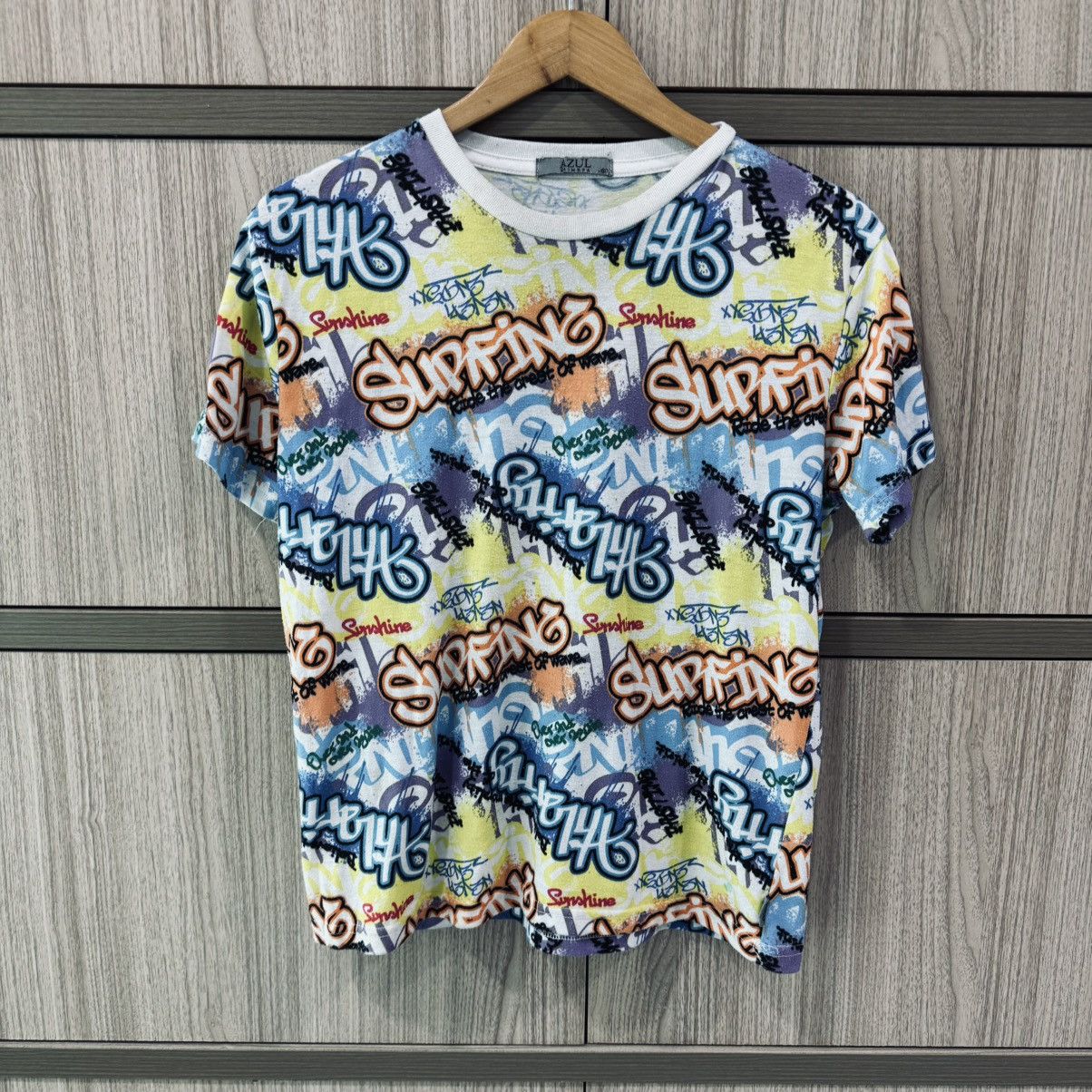 Japanese Brand Full Print Azul Surfing Tee Size US M / EU 48-50 / 2 - 1 Thumbnail