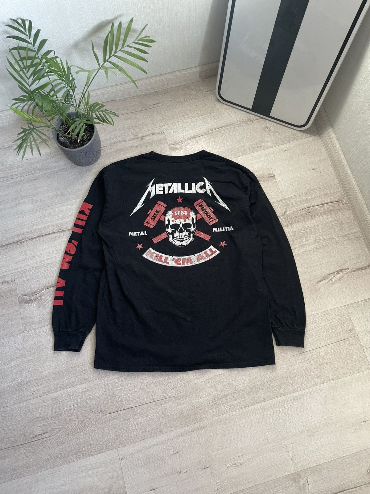 Band Tees × Metallica Vintage Metallica Kill’em All Longsleeve Hard Metal Rock Y2k Size US M / EU 48-50 / 2 - 2 Thumbnail
