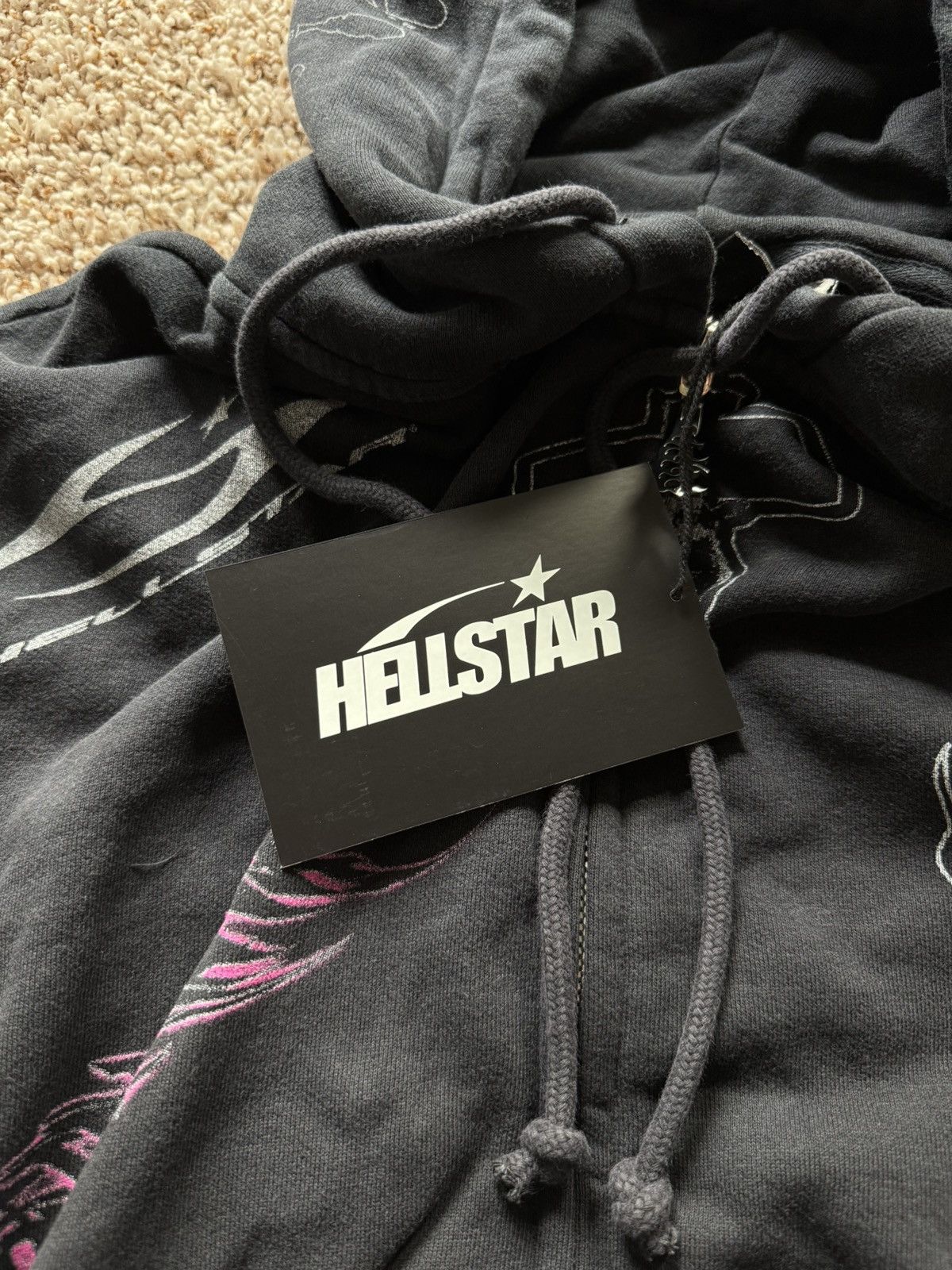 HELLSTAR Hellstar Graffiti Zip Up Hoodie Black Size US S / EU 44-46 / 1 - 16 Thumbnail