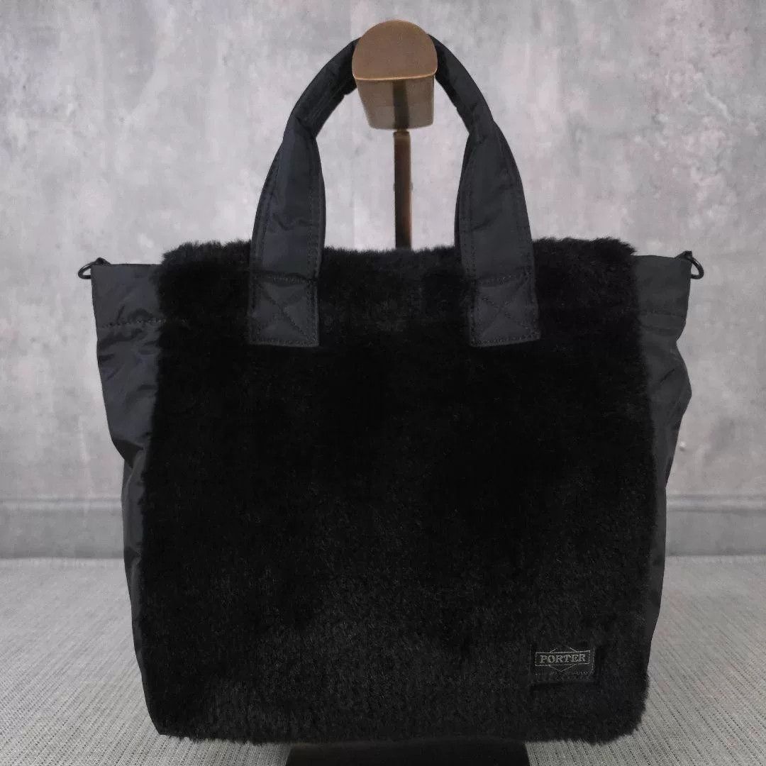 Porter PORTER Y2K 2way Nylon Fur Black Bag Size ONE SIZE - 1 Thumbnail