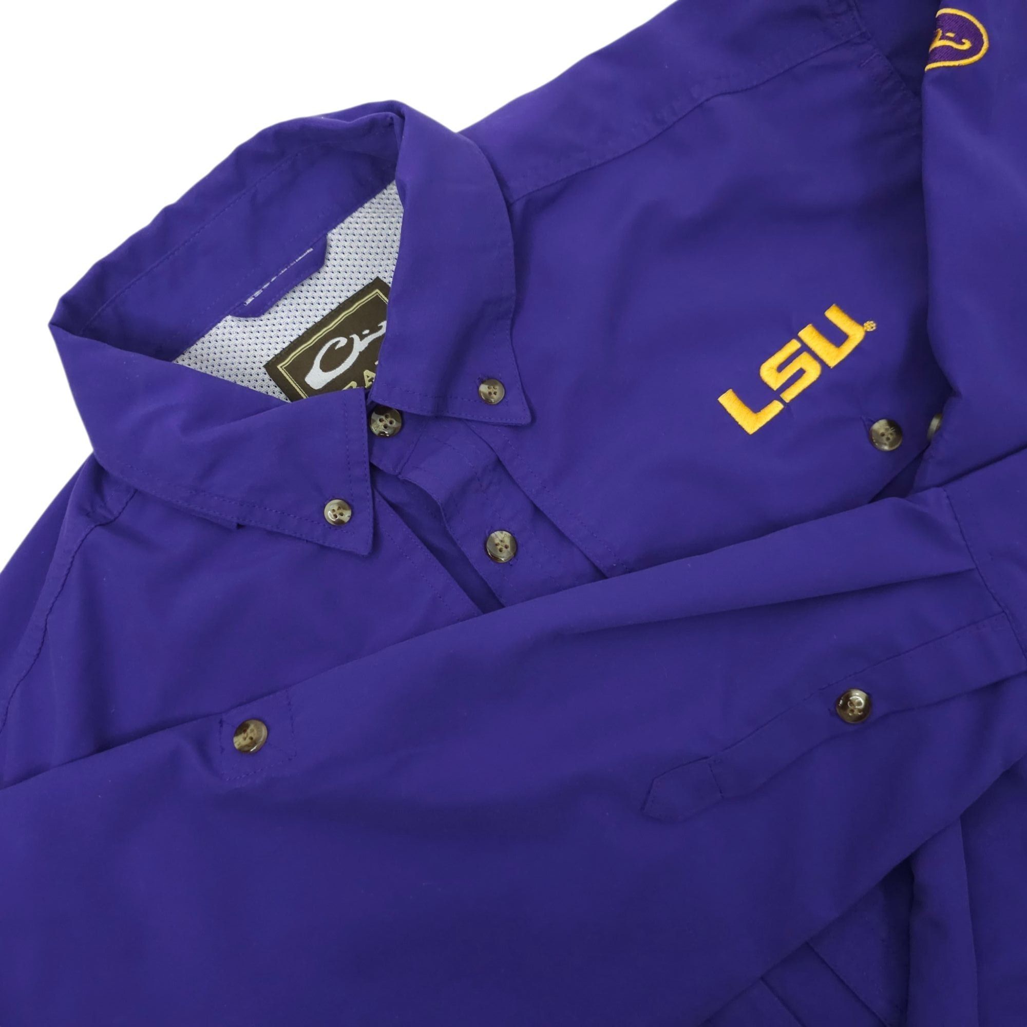 Drake Drake LSU Tigers Shirt S Button Front Vented Back Size US S / EU 44-46 / 1 - 1 Thumbnail