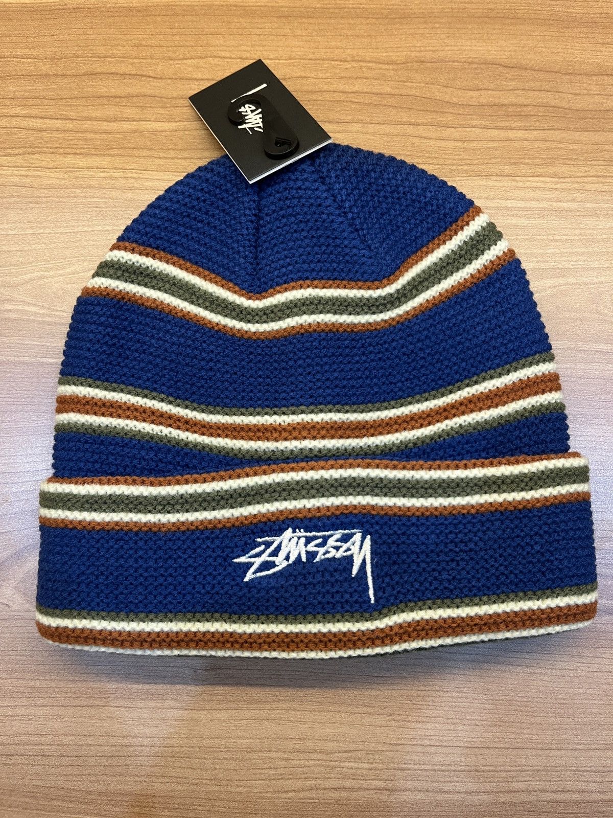 Stussy Stussy Triple Stripe Cuff Beanie Hat Size ONE SIZE - 1 Thumbnail