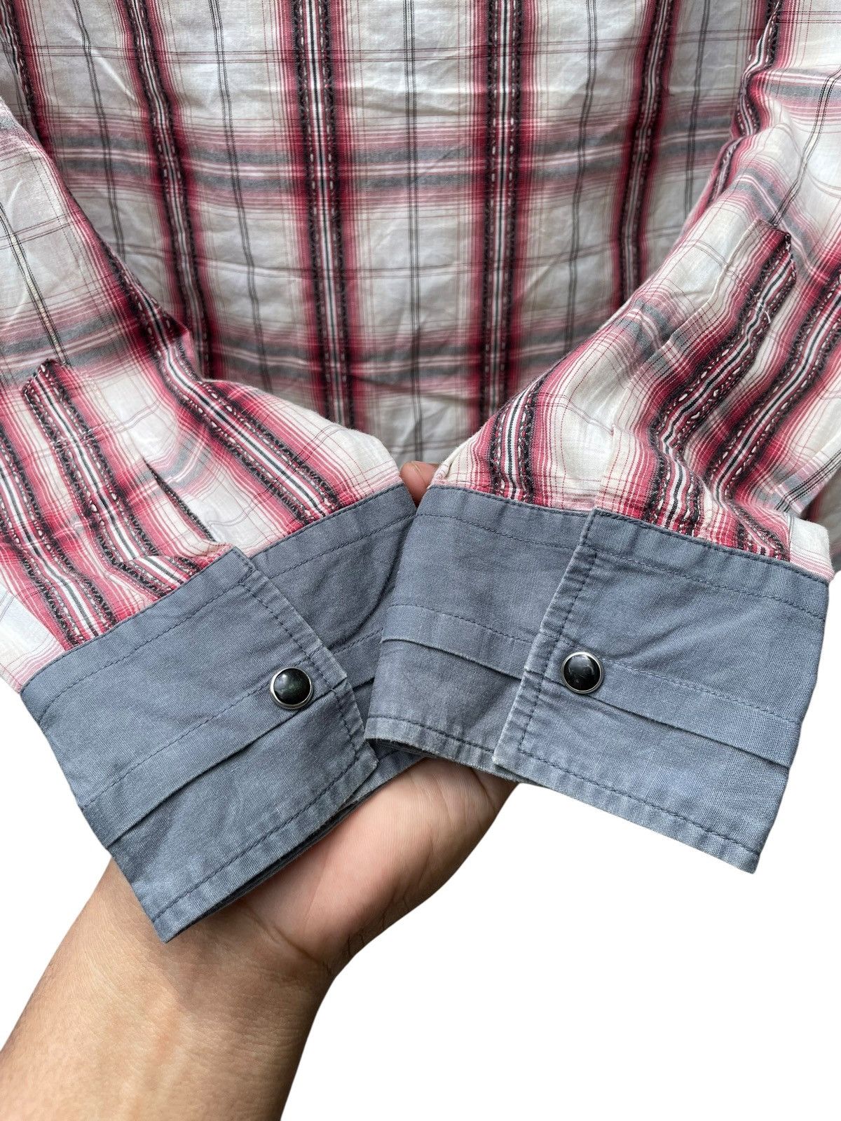 PPFM Hybrid Hood PPFM Long Sleeve Shadow Plaid Shirt Size US L / EU 52-54 / 3 - 8 Thumbnail