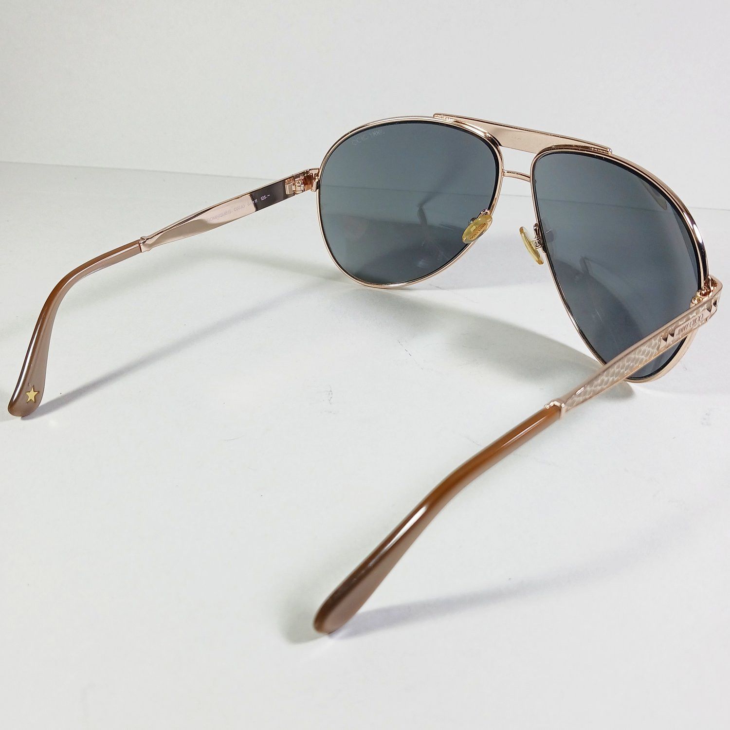 Designer × Jimmy Choo Jimmy Choo Dominique/S 000JO Aviator Sunglasses in Case Size ONE SIZE - 12 Thumbnail