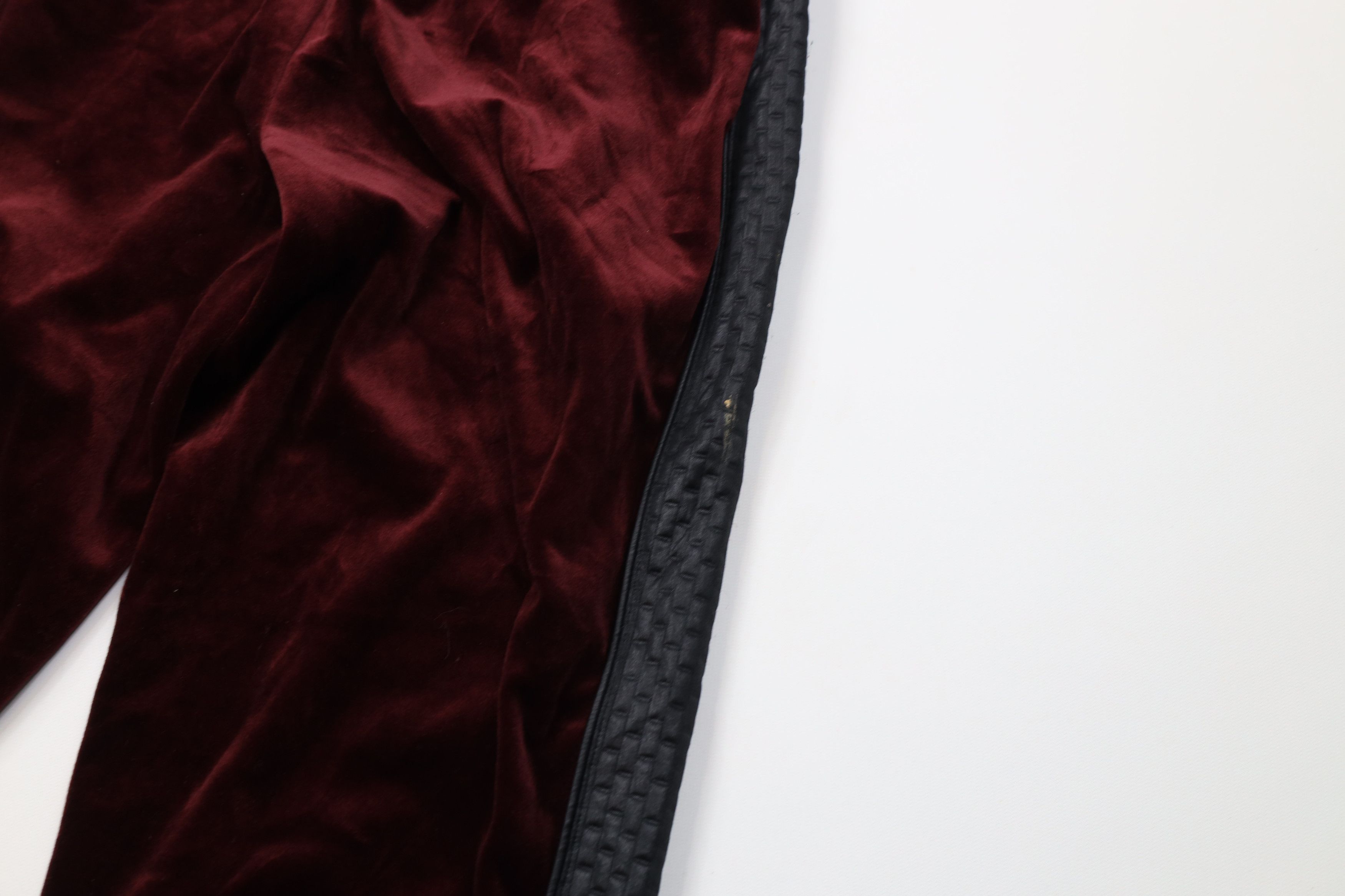 Vintage Y2K Streetwear Block Velour Cuffed Sweatpants Joggers Red Size US 34 / EU 50 - 12 Thumbnail