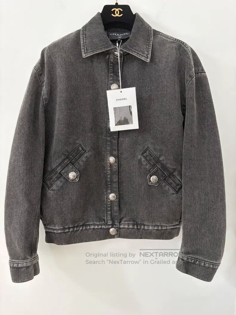 Chanel Dark grey denim jacket