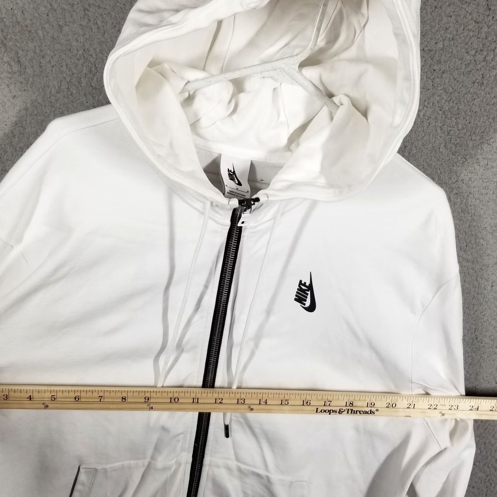 Nike NikeLab Nike Lab Collection Men M French Terry Fleece Full-Zip Hoodie 923791-100 Size US M / EU 48-50 / 2 - 7 Thumbnail