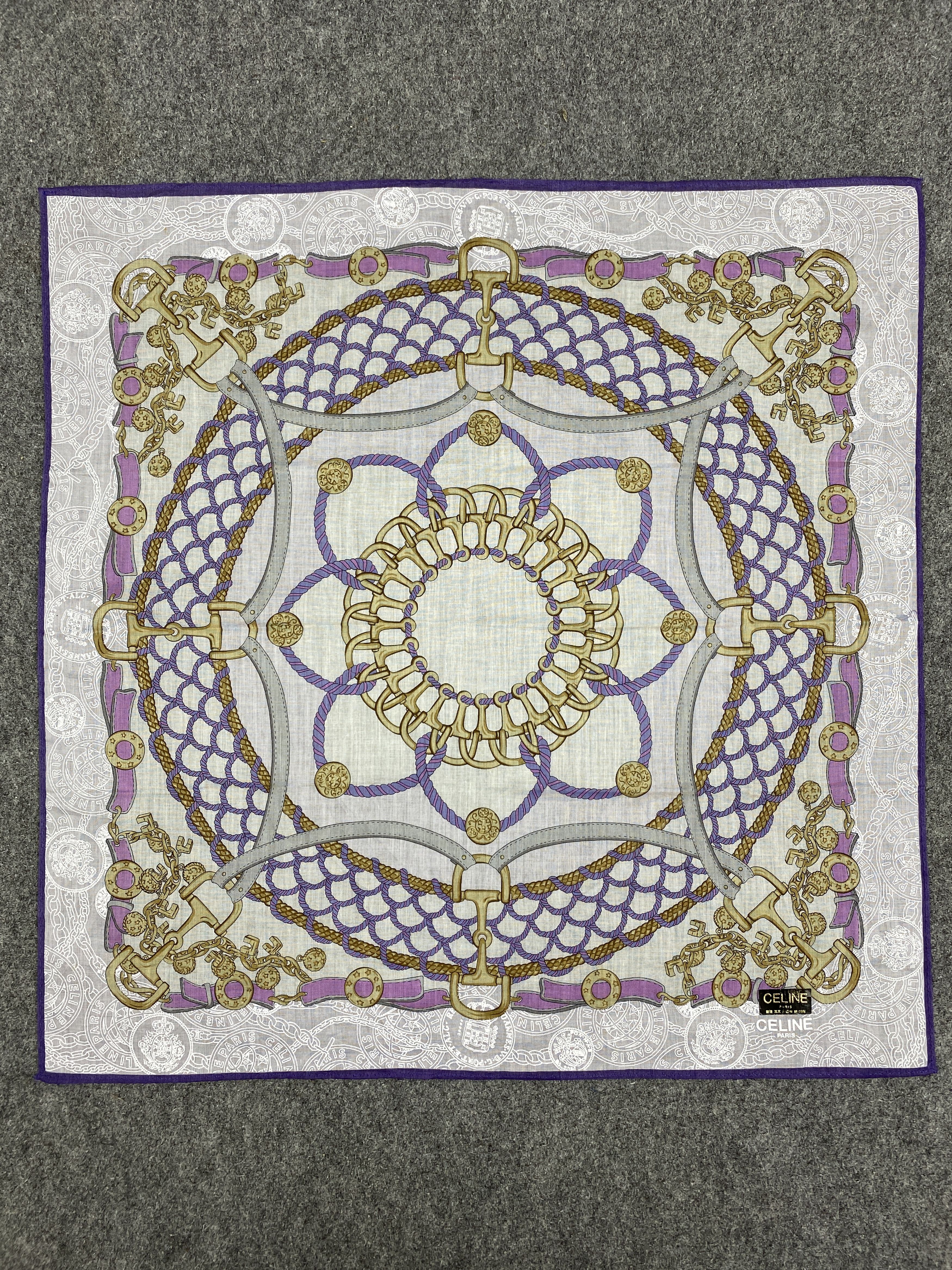 Celine Celine Handkerchief / Neckerchief / Bandana HKC0584 Size ONE SIZE - 3 Thumbnail