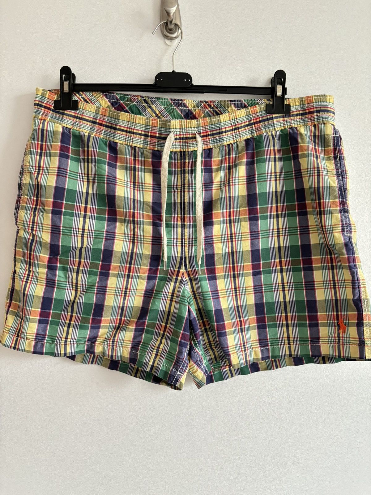 Polo Ralph Lauren × Vintage Vintage Checkered Swim Shorts Ralph Lauren Size US 34 / EU 50 - 1 Thumbnail