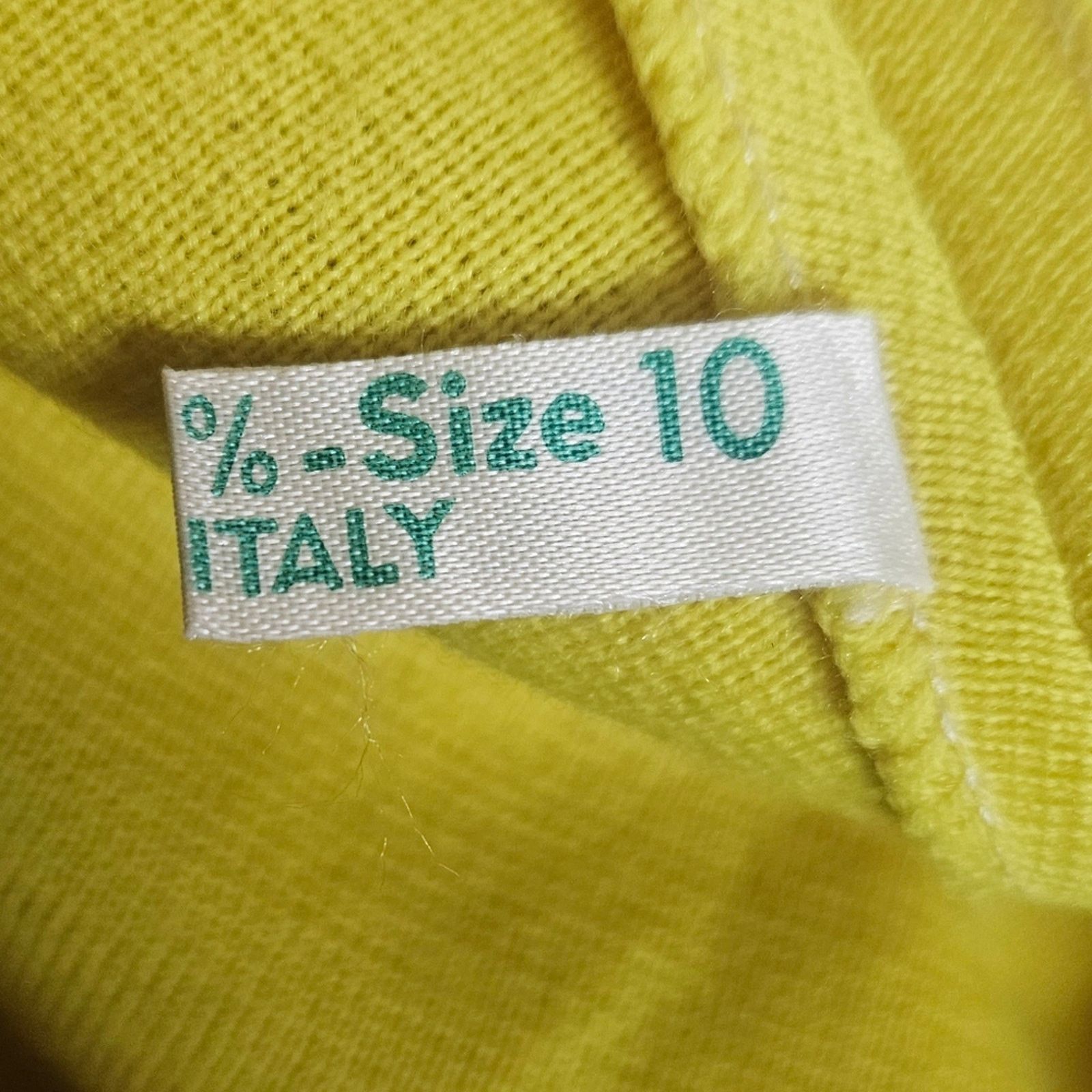 Vintage Vintage Italian Mod 100% Wool Yellow Shirt Dress, size 10 Size L / US 10 / IT 46 - 6 Thumbnail