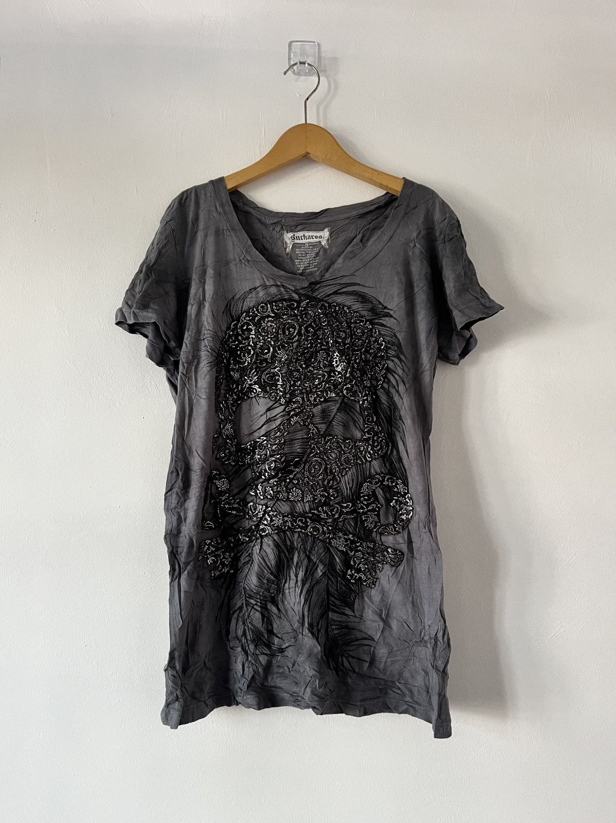 BUCKAROO If Six Was Nine Style Buckaroo Skull Big Logo Size US M / EU 48-50 / 2 - 1 Thumbnail