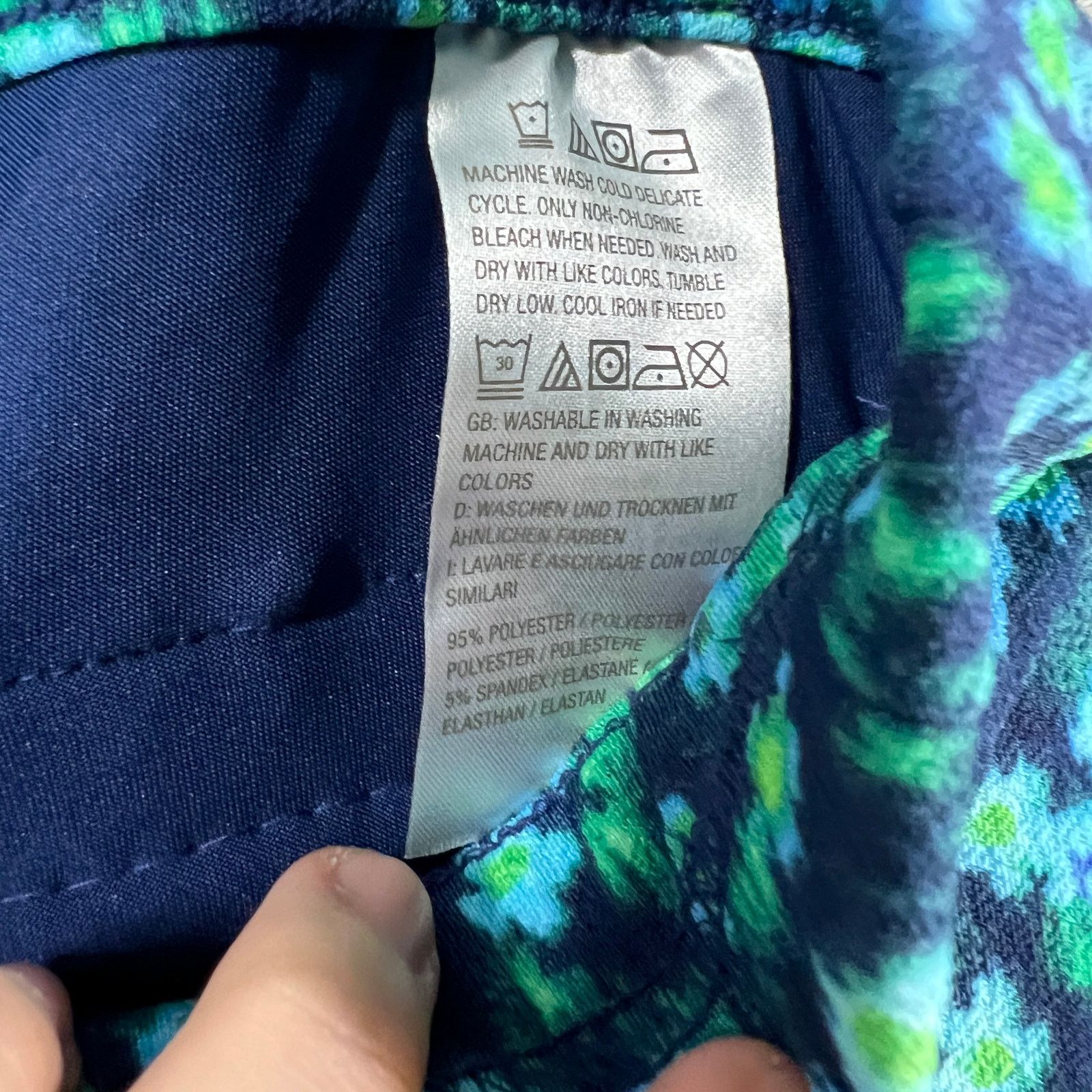 Other Isaac Mizrahi Live! Regular Printed Pebble Knit Wide Leg Size 28" / US 6 / IT 42 - 8 Thumbnail