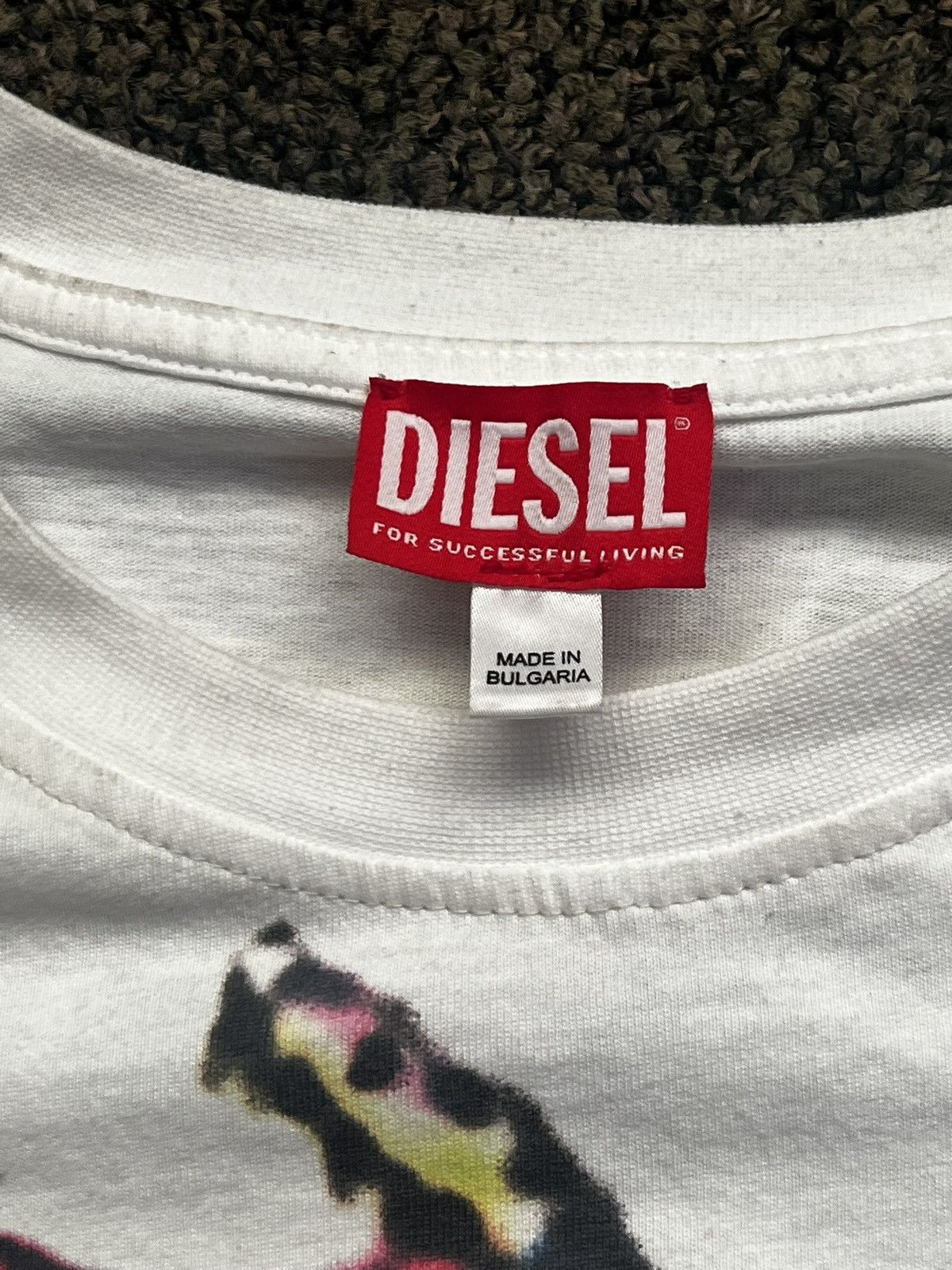 Diesel White Diesel Long Sleeve Size US L / EU 52-54 / 3 - 4 Thumbnail