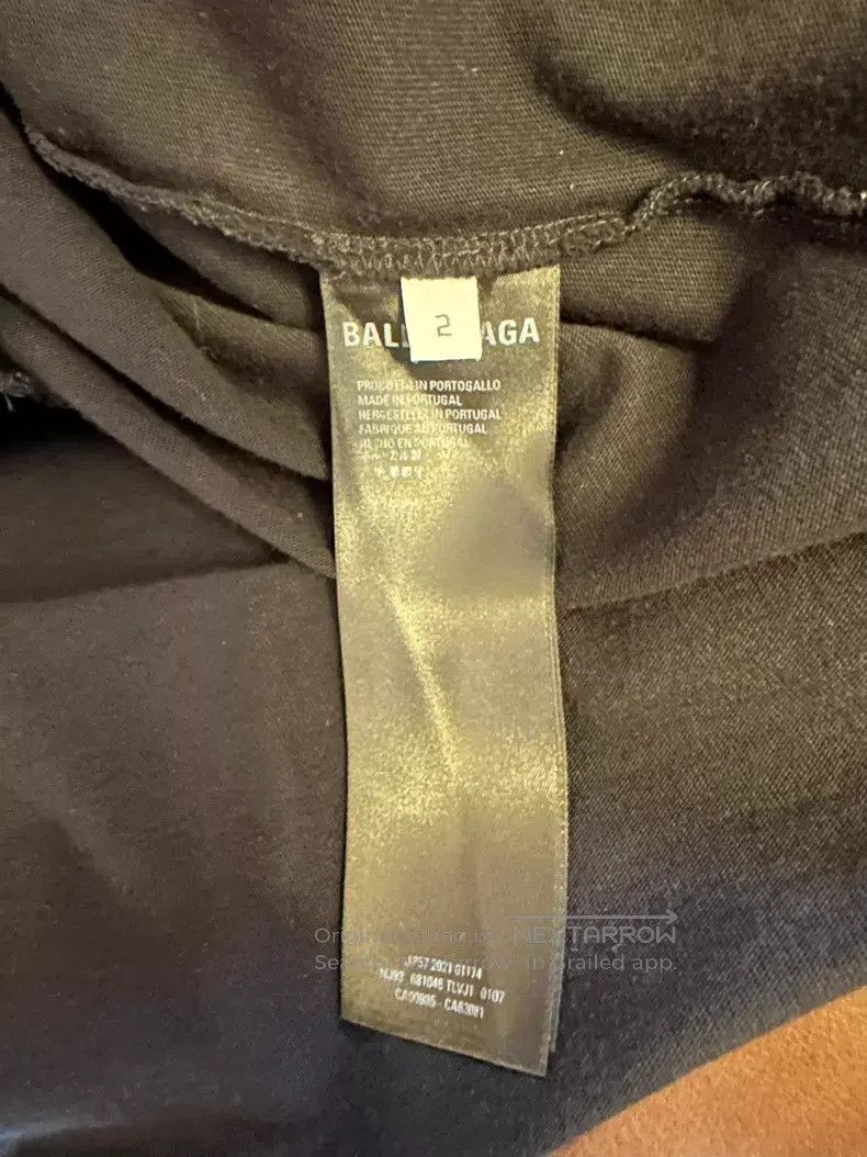 Balenciaga Balenciaga Letter Print Distressed T-Shirt - Black Size US M / EU 48-50 / 2 - 6 Thumbnail