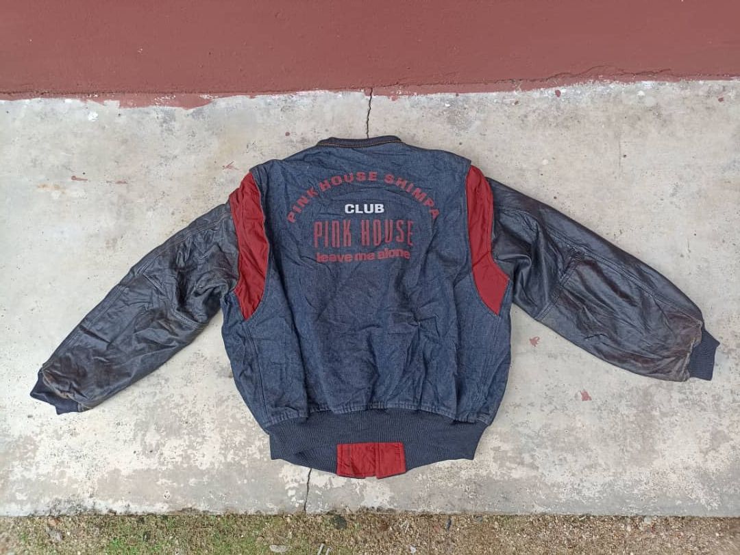 Pink House Vintage Pink House Varsity Jacket Size US L / EU 52-54 / 3 - 4 Thumbnail