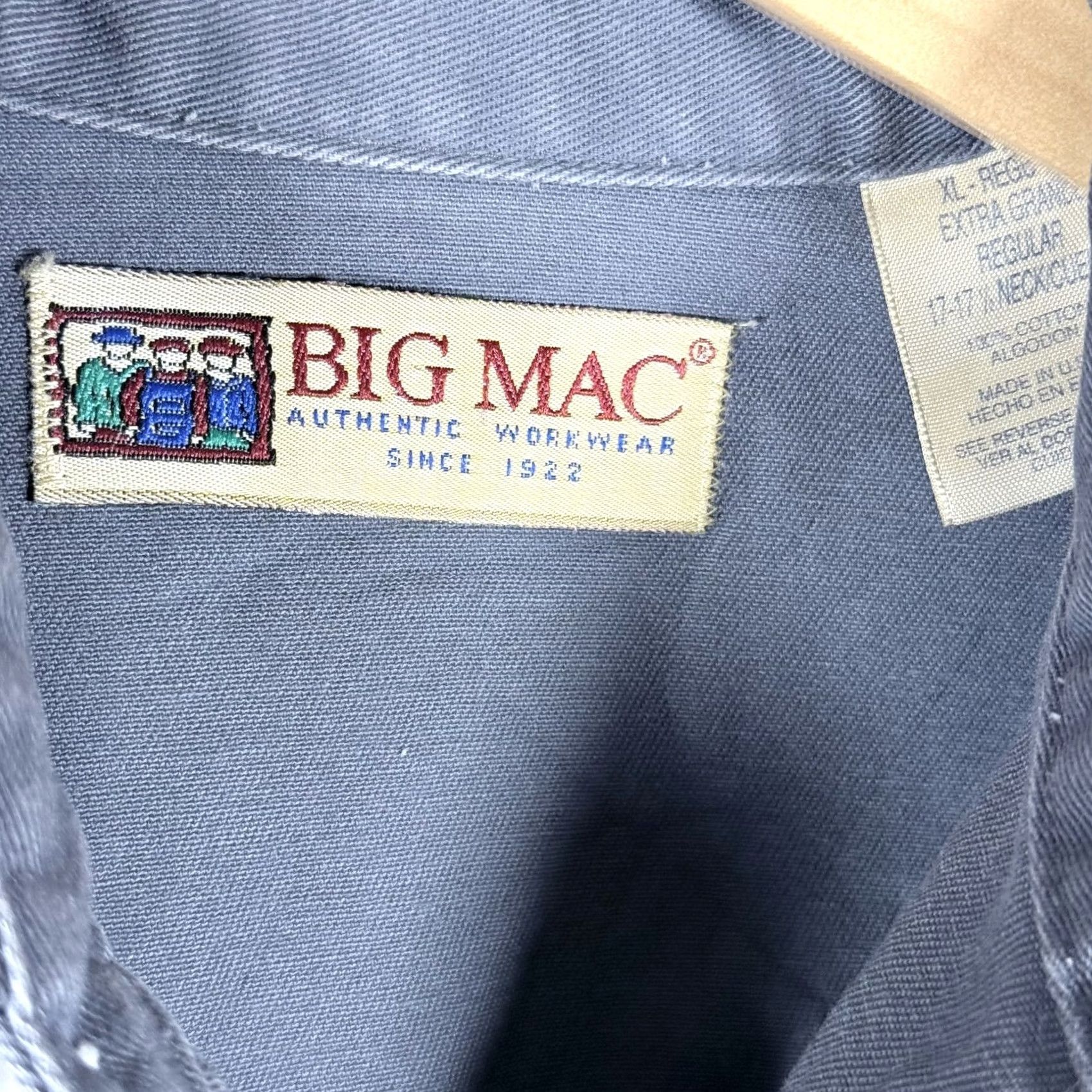 Vintage Vintage Big Mac Shirt Gray XL Men Western Pearl Snap Cowboy Rodeo USA Made Size US XL / EU 56 / 4 - 7 Thumbnail