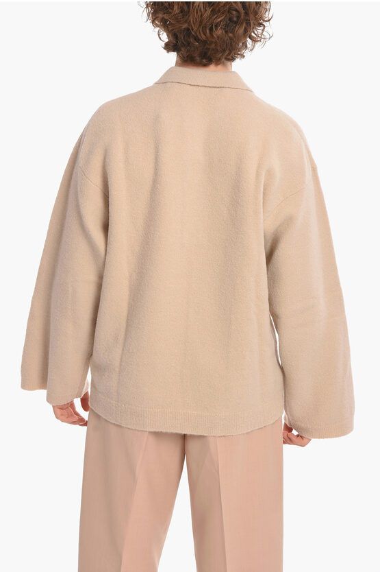 Palm Angels o1y0325 Polo Sweater in Beige Size US XS / EU 42 / 0 - 3 Thumbnail