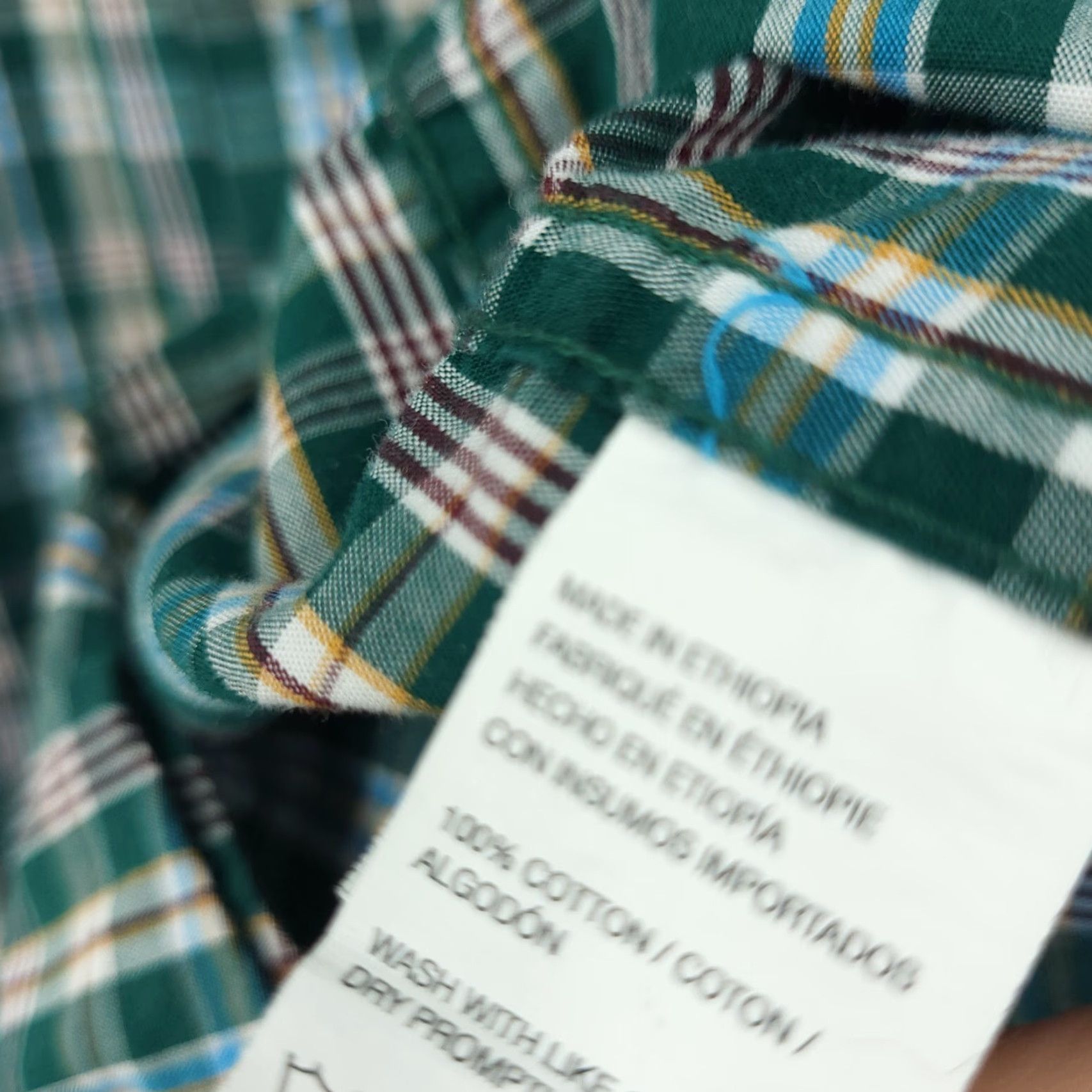 Izod Izod Shirt Mens Medium Green Plaid Premium Essentials Button Up Long Sleeve Shirt Size US M / EU 48-50 / 2 - 7 Thumbnail