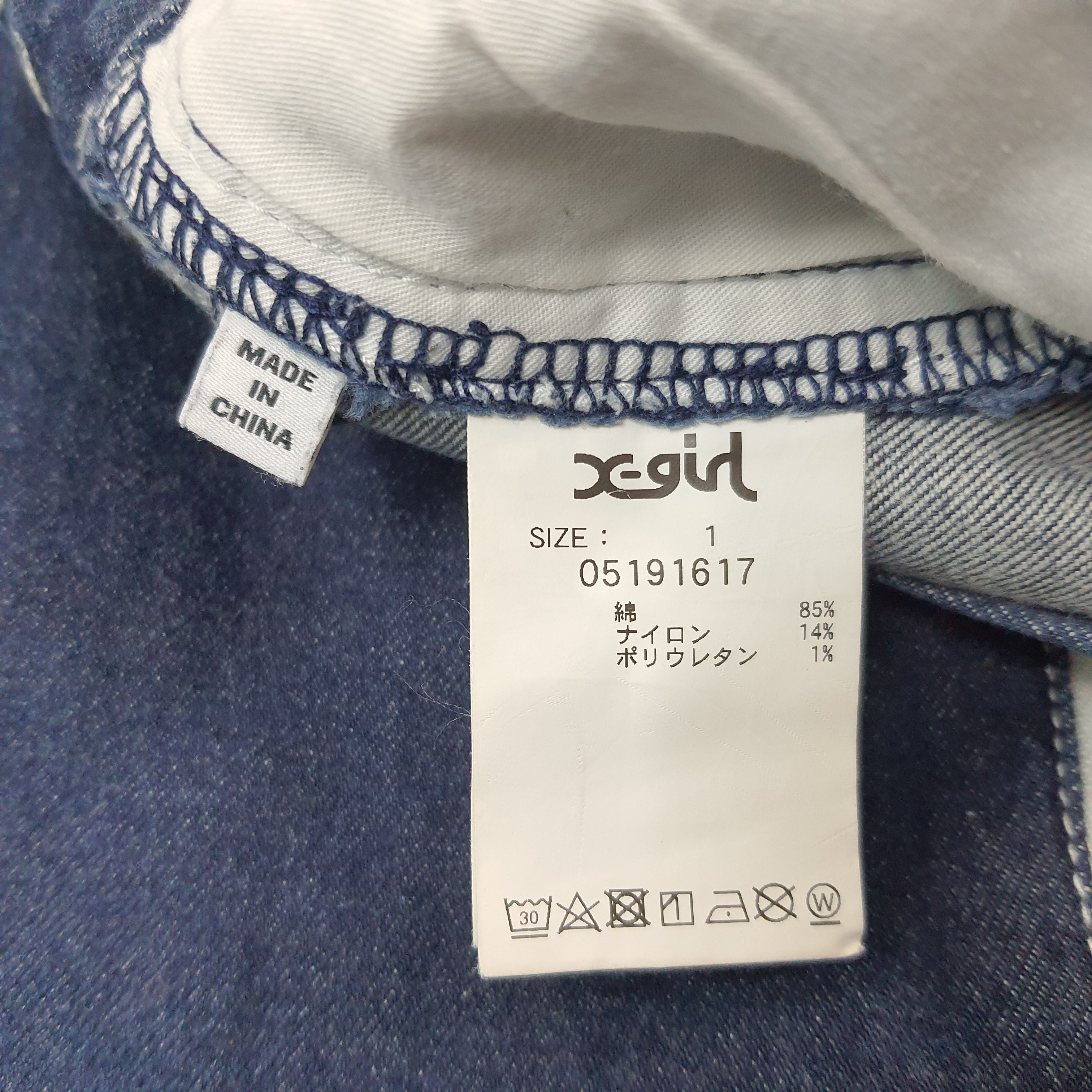 X-Girl Vintage X-girl Japanese Streetwear Brand Denim Pants C252N3 Size 27" / US 4 / IT 40 - 9 Thumbnail