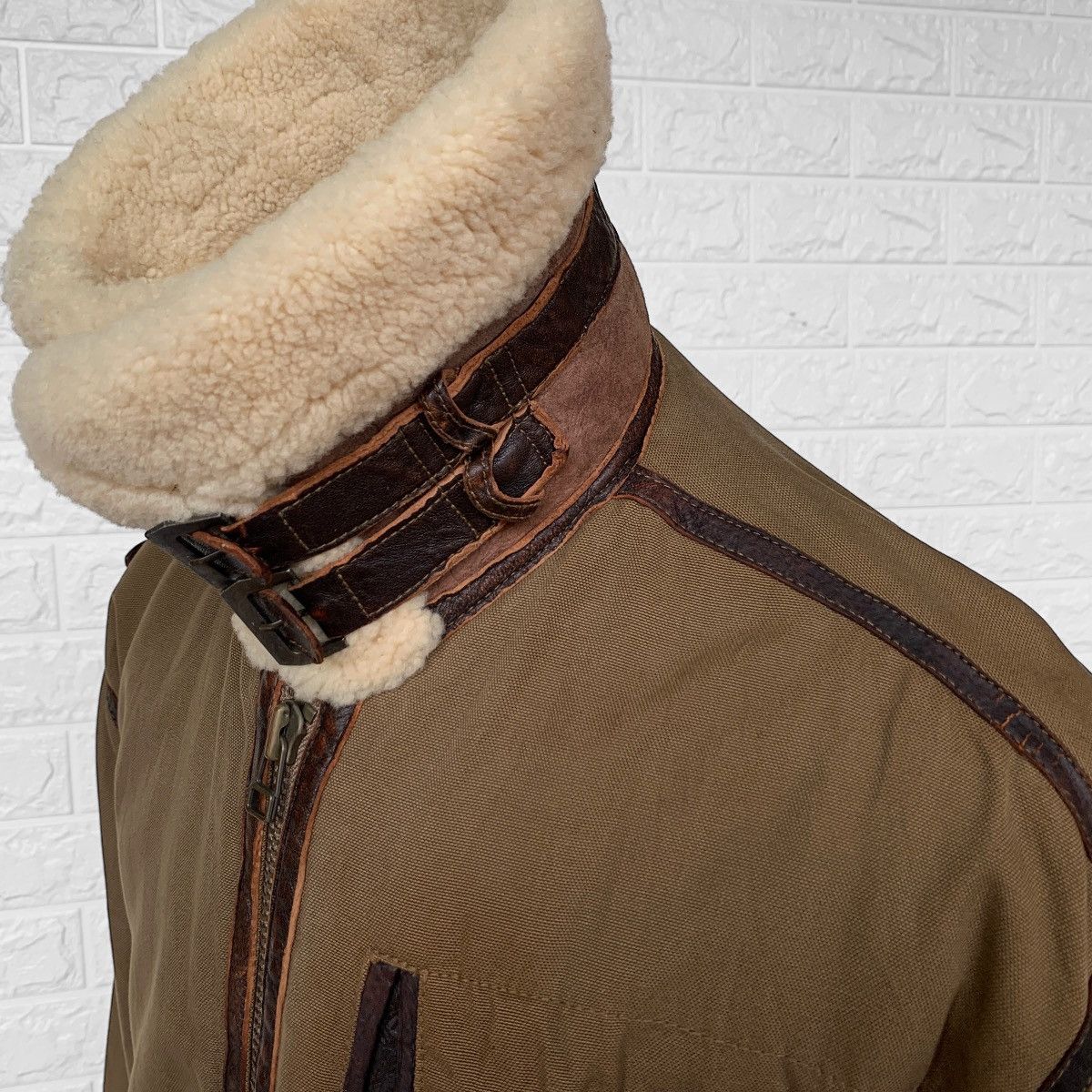 Avirex Vintage Avirex B 3 Sherpa X Canvas Sheepskin Flight Jacket Size US L / EU 52-54 / 3 - 11 Thumbnail
