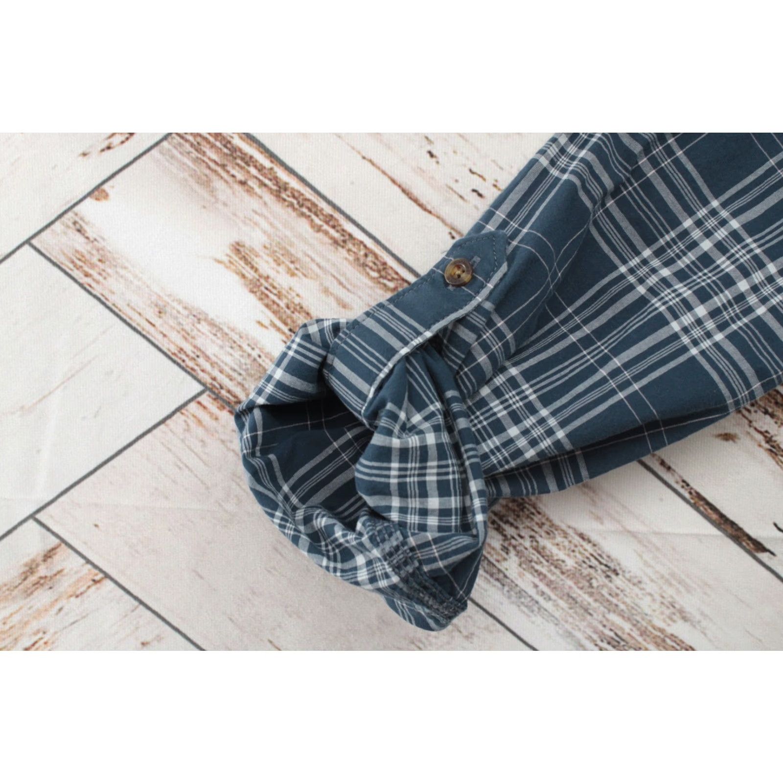 Carhartt VINTAGE Carhartt Shirt Women’s Large Blue Plaid Fairview Roll Tab Sleeve Button Up Work Size L / US 10 / IT 46 - 7 Thumbnail