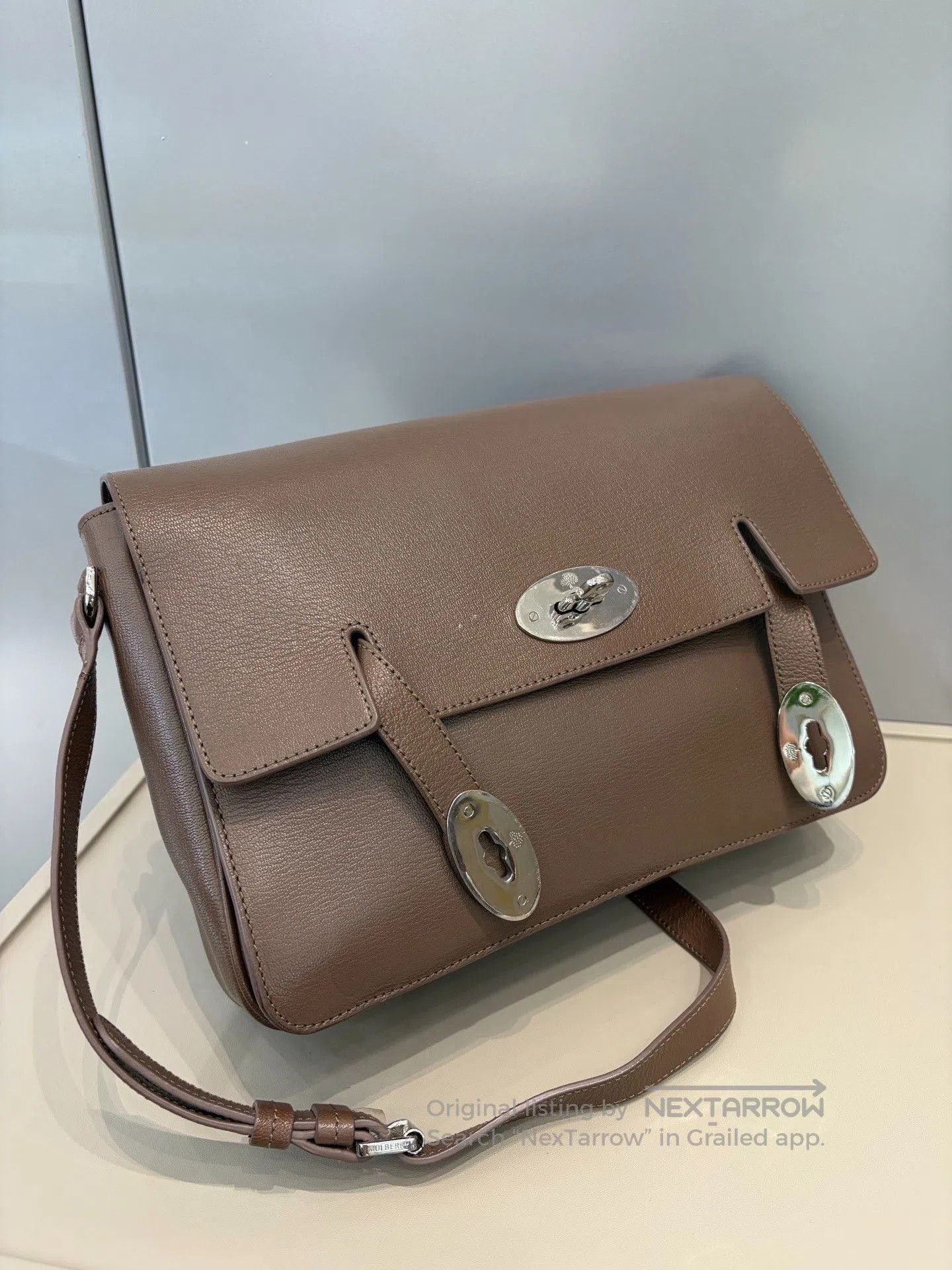 Mulberry Mulberry Elephant Gray Messenger Bag. Size ONE SIZE - 9 Thumbnail
