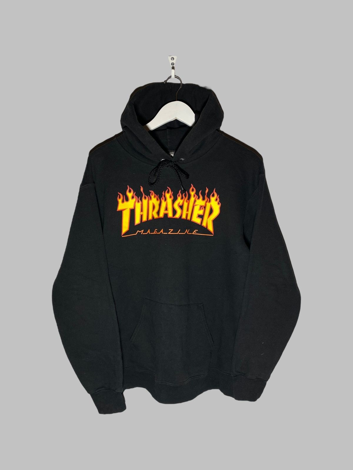 Thrasher 🔥 00s THRASHER FLAME LOGO HOODIE OG SKATEBOARD STYLE Y2K Size US S / EU 44-46 / 1 - 1 Thumbnail