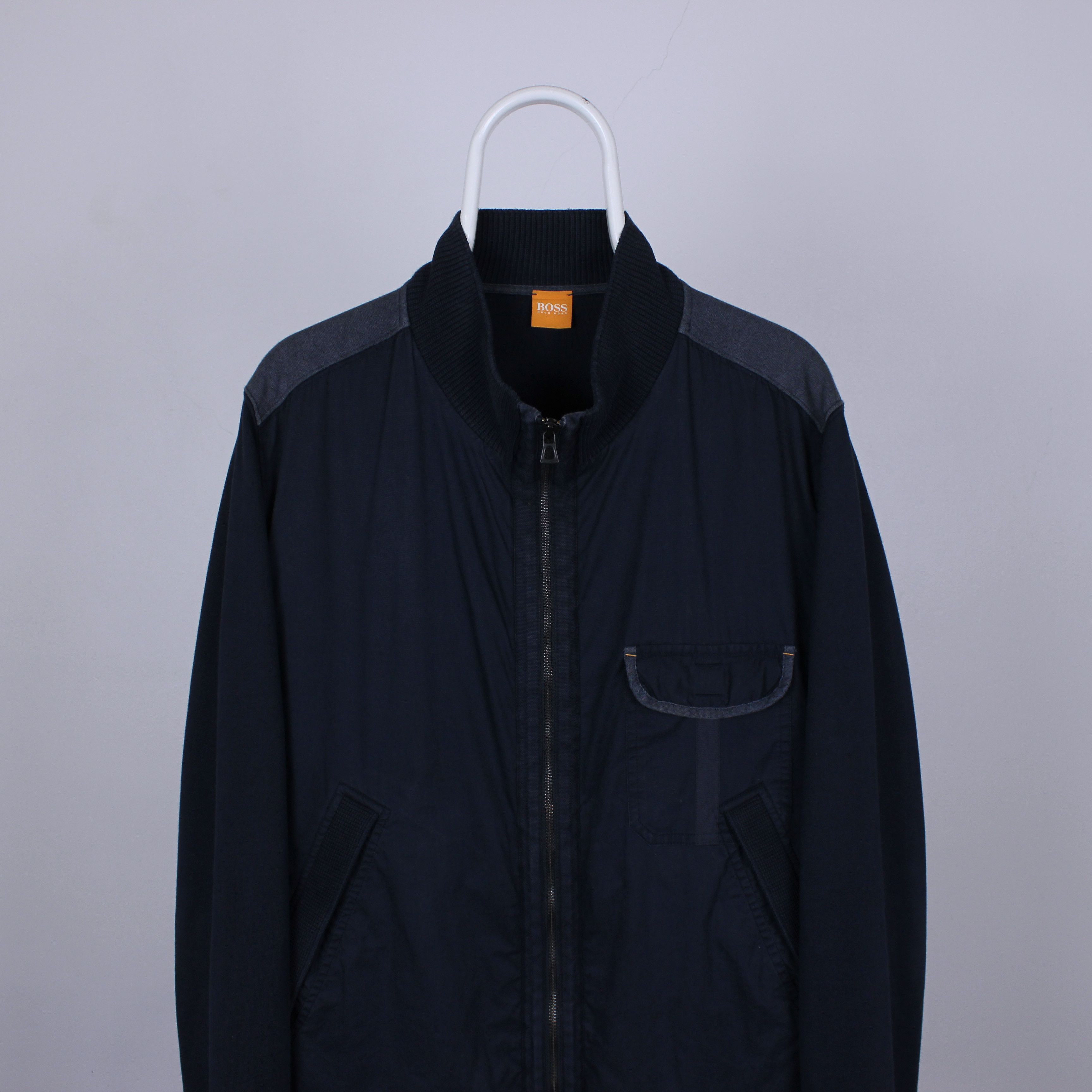 Hugo Boss Hugo Boss jacket men navy blue full zip XL XXL Size US XL / EU 56 / 4 - 2 Thumbnail