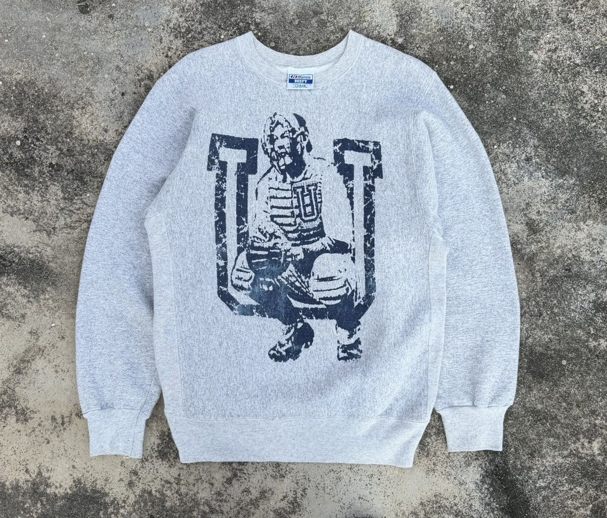 Vintage Vintage 80s University Athletic Society Baggy Sweatshirt Size US L / EU 52-54 / 3 - 1 Thumbnail