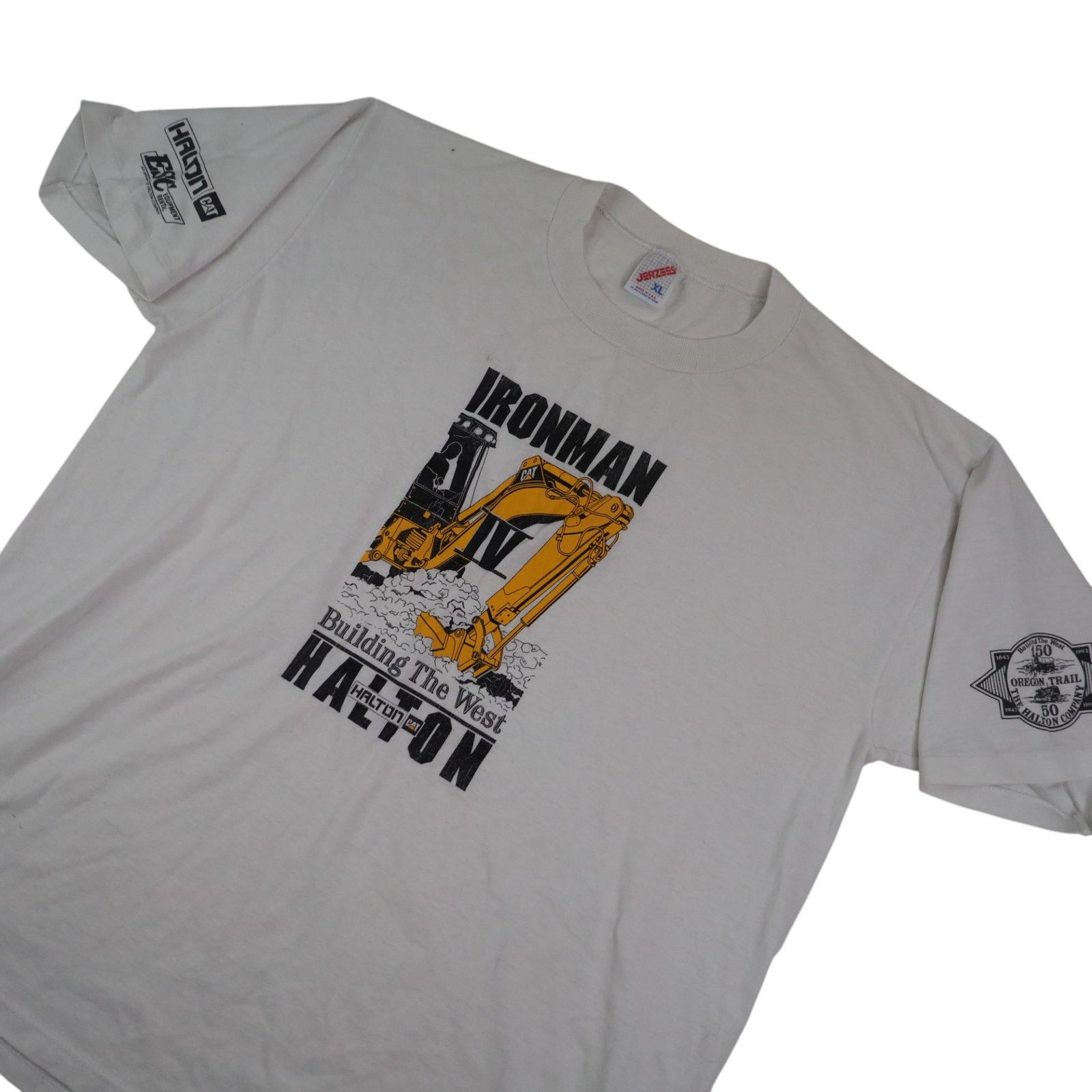 Vintage Vintage CAT Ironman Building The West Heavy Equipment T Size US XL / EU 56 / 4 - 2 Thumbnail