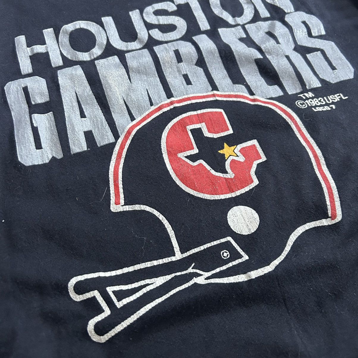 Keds 1983 USFL HEAVYWEiGHT HOUSTON GAMBLERS KEDSCO SiNGLE STiTCH Size US M / EU 48-50 / 2 - 7 Thumbnail