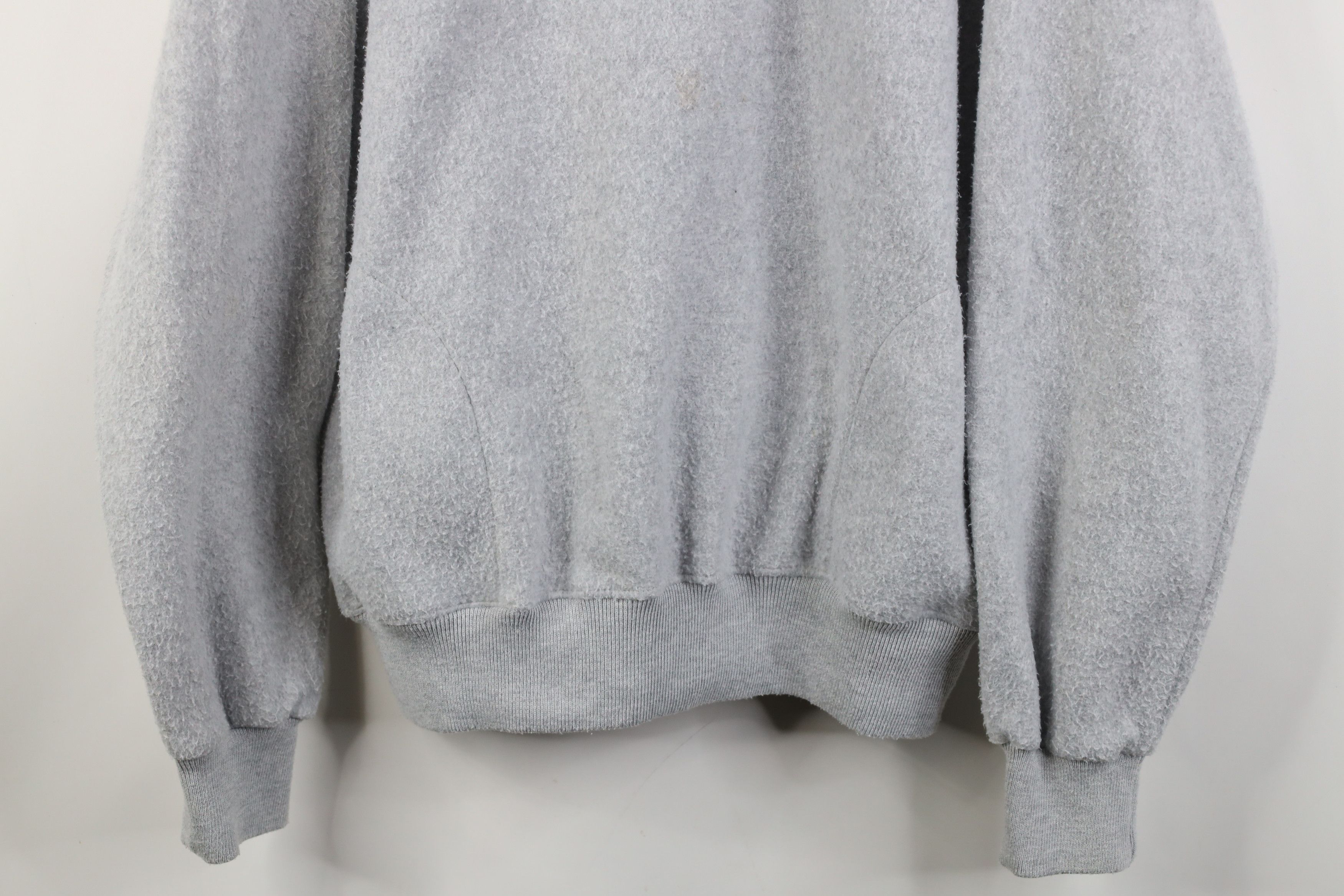 Vintage Vintage 90s Streetwear Half Zip Fleece Pullover Sweater Gray Size US XL / EU 56 / 4 - 3 Thumbnail