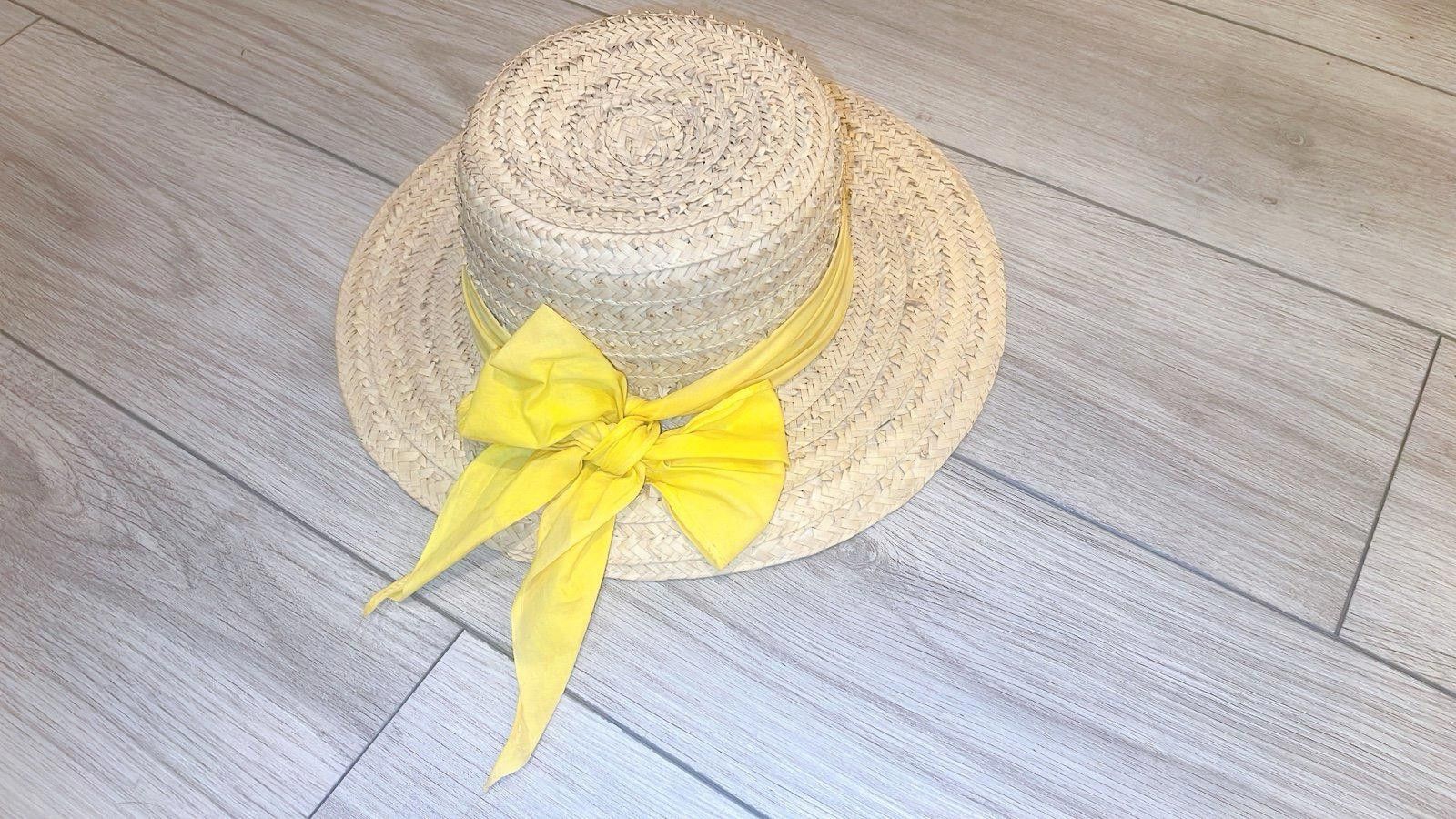 Other Straw Hat w/ Yellow Ribbon Size ONE SIZE - 1 Thumbnail