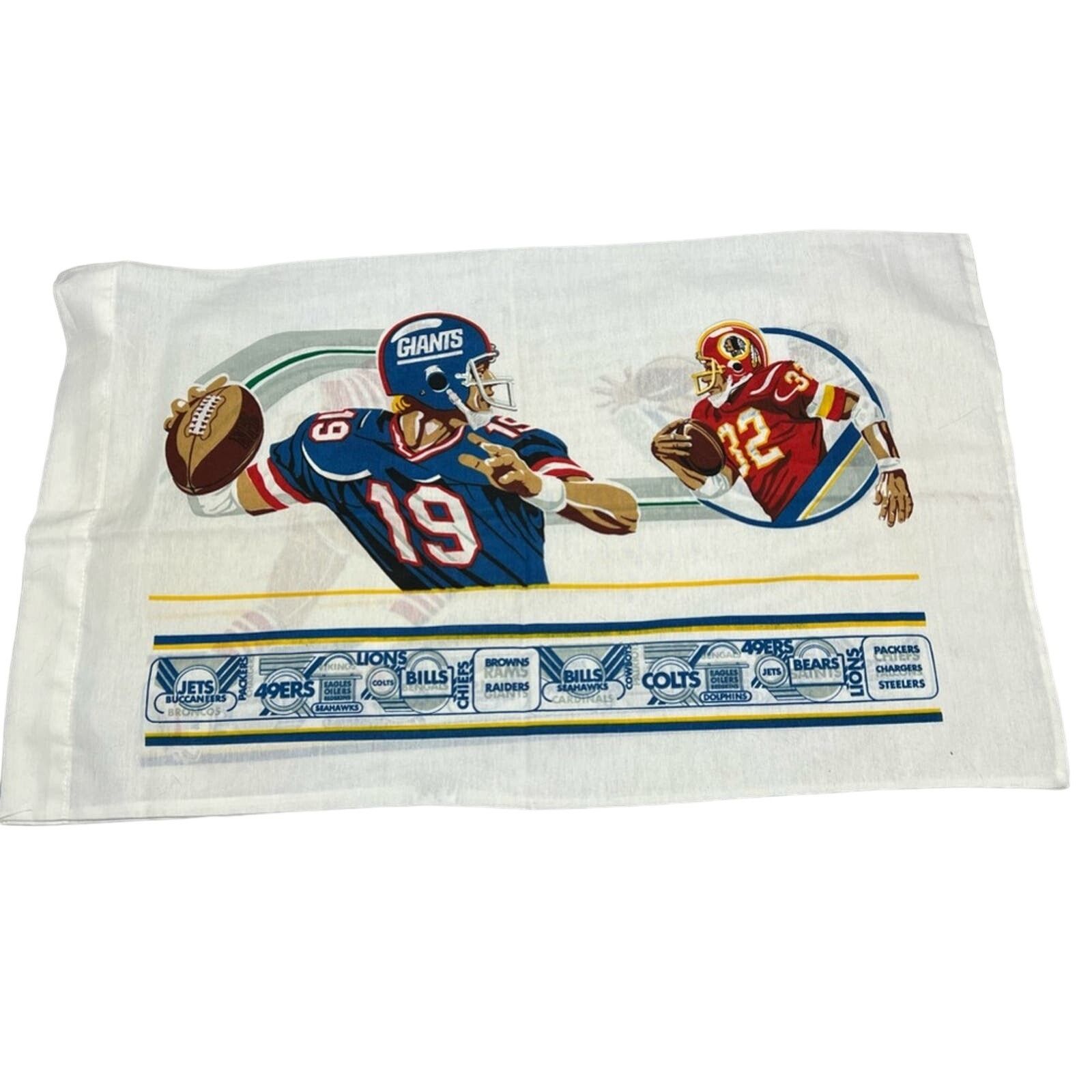 NFL NEW Vintage Football Bed Pillow Case Giants 49ers 80’s NFL Size US XL / EU 56 / 4 - 4 Thumbnail