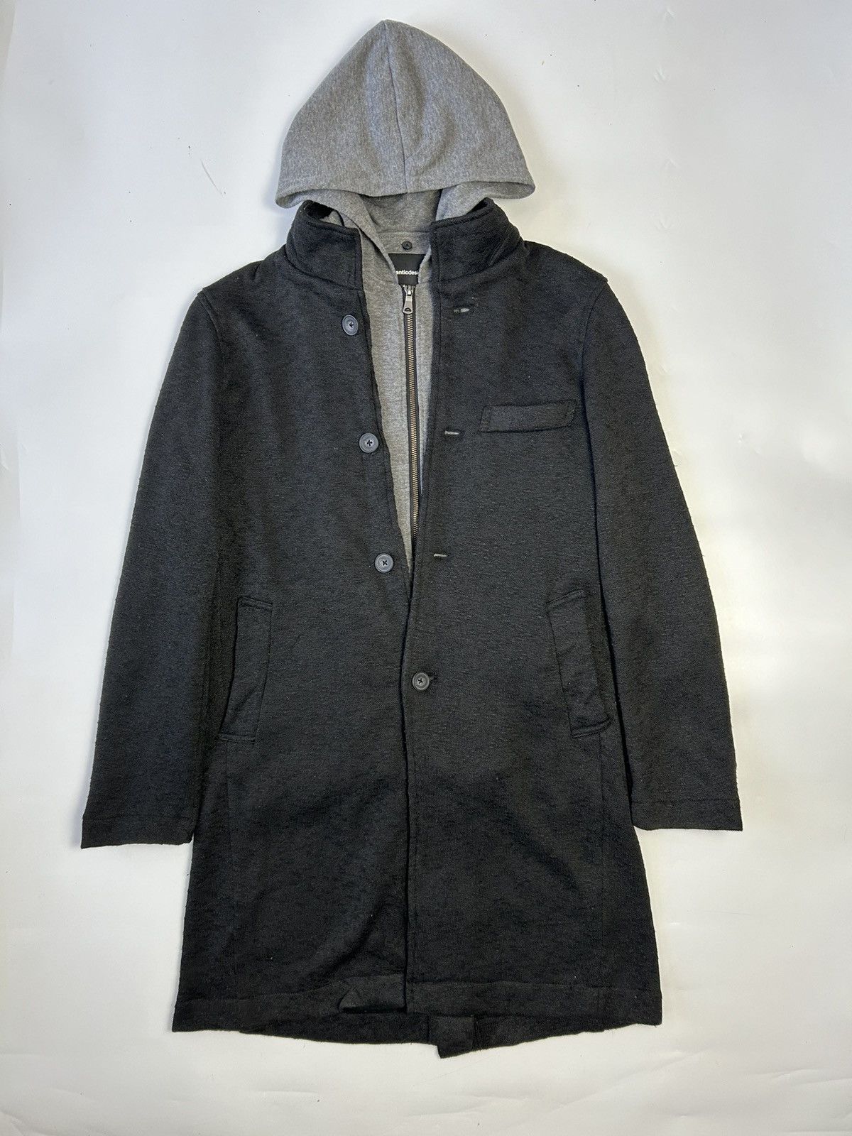 semanticdesign SEMANTIC DESIGN LONG JACKET WITH ATTACHED HOODIE Size US M / EU 48-50 / 2 - 1 Thumbnail