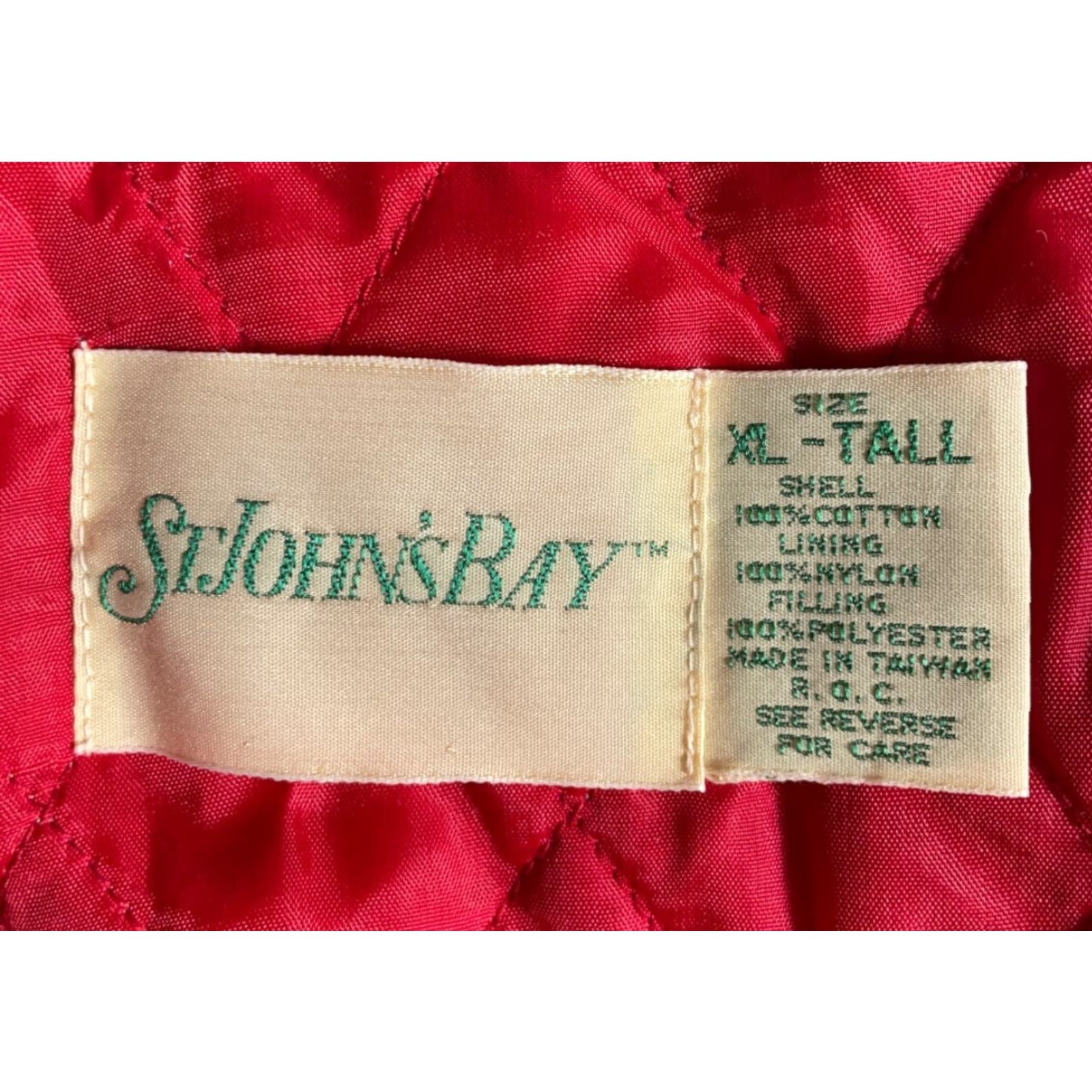 Vintage VINTAGE St. John's Bay Quilted Lined Flannel Shirt Jacket Men XL Tall Red Plaid 90s Grunge Retro JP Shirt Jacket Mens XL Tall Red Plaid Size US XL / EU 56 / 4 - 3 Thumbnail