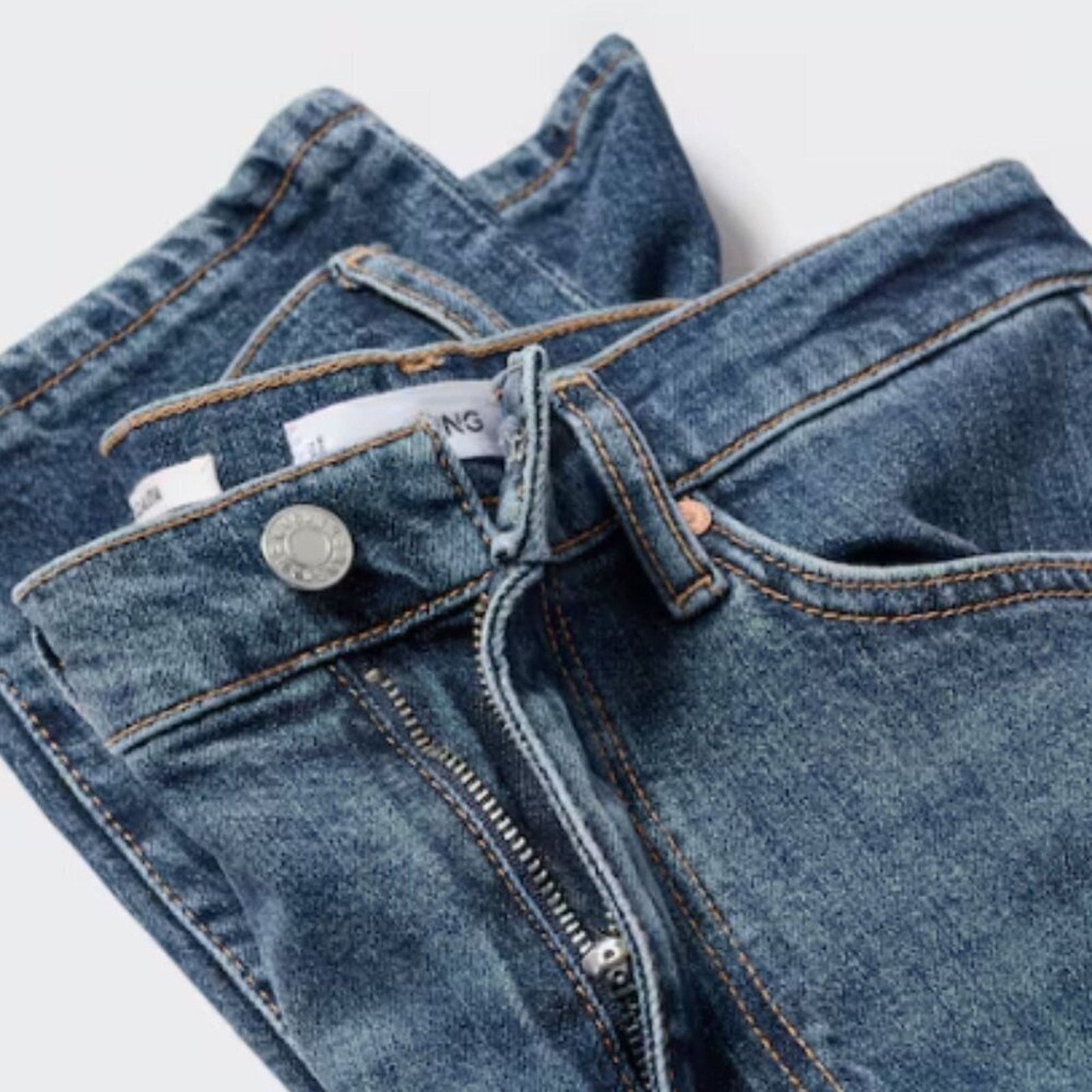 Mango Mango MNG Slim Copped Dark Blue Jeans NWT Plus 16 Size 38" / US 16 / IT 52 - 10 Thumbnail