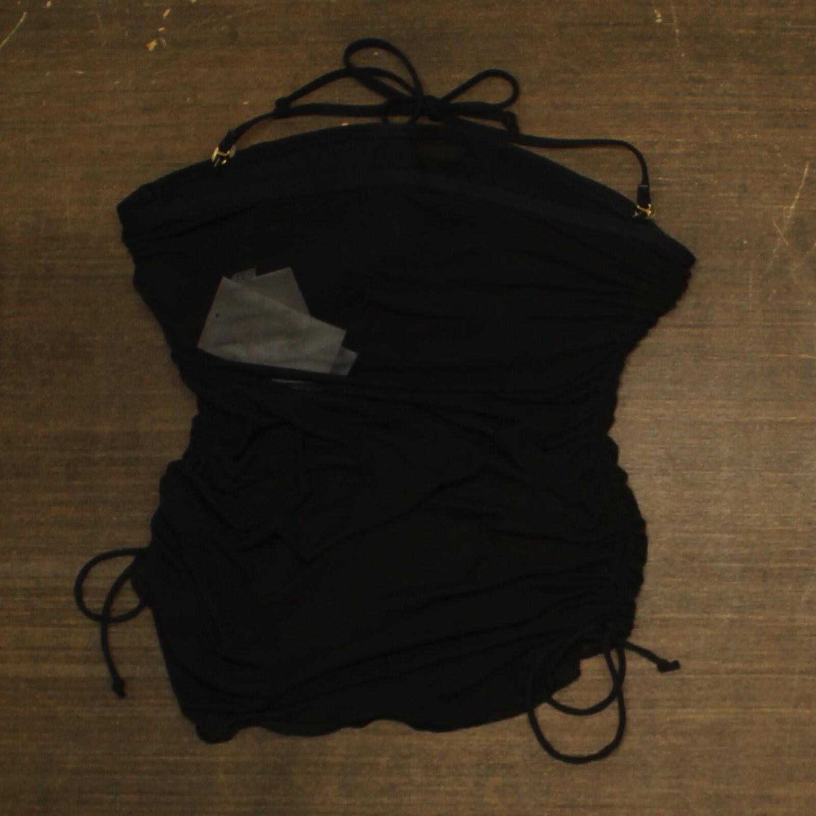 Other Becca Bandeau Muse Tankini Mesh Top Swim 733557 Black Xl Size ONE SIZE - 2 Thumbnail