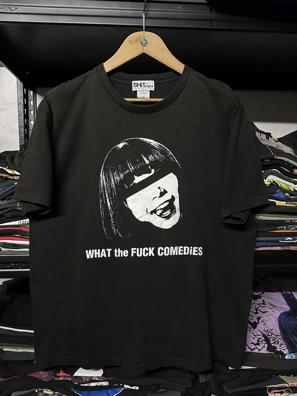 Japanese Brand × Vintage Vintage What The Fuck Comedies Sun Faded Tee Size US XL / EU 56 / 4 - 1 Thumbnail