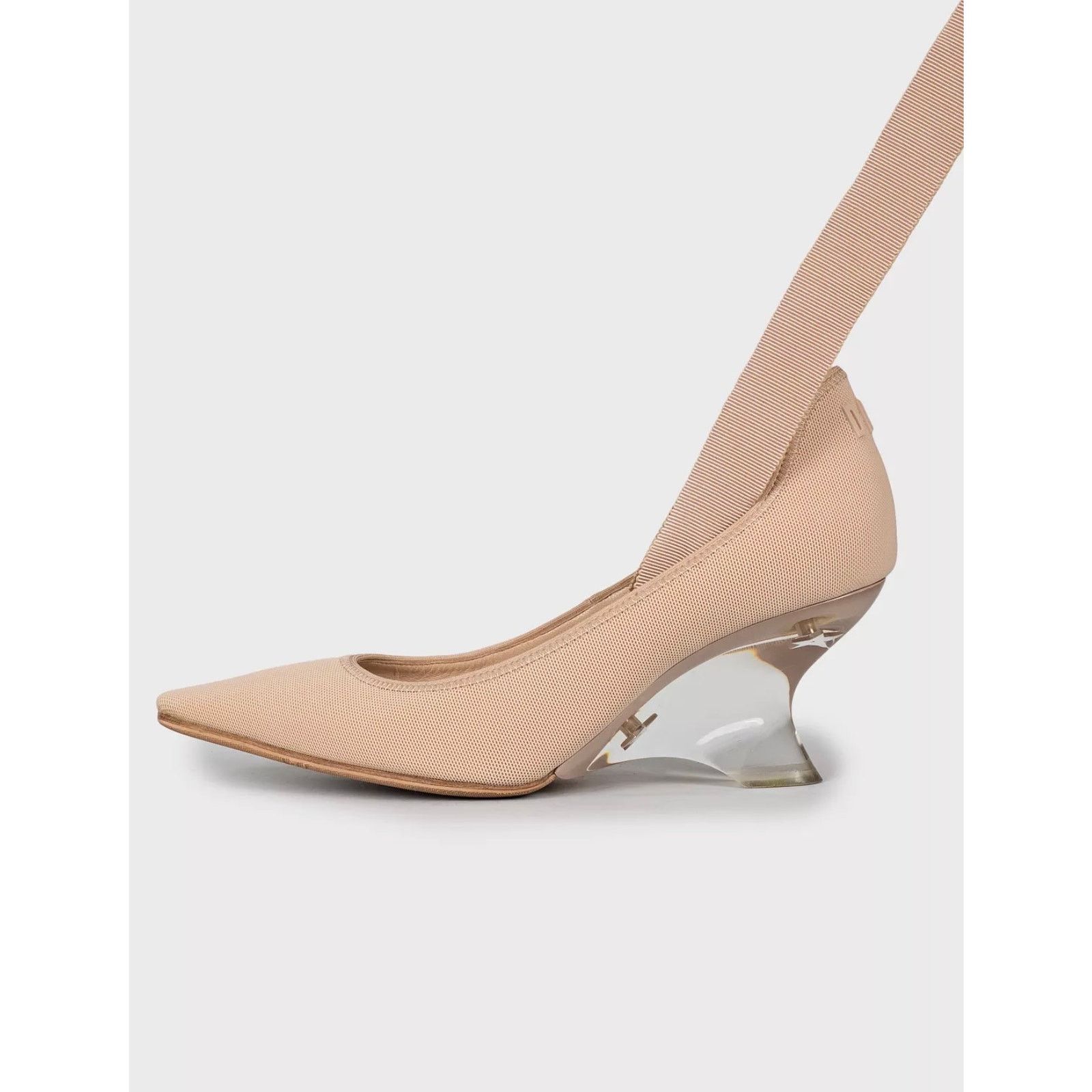 Dior Christian Dior Beige Lace-Up Heels Size 35.5 Size US 4.5 / IT 34.5 - 1 Thumbnail