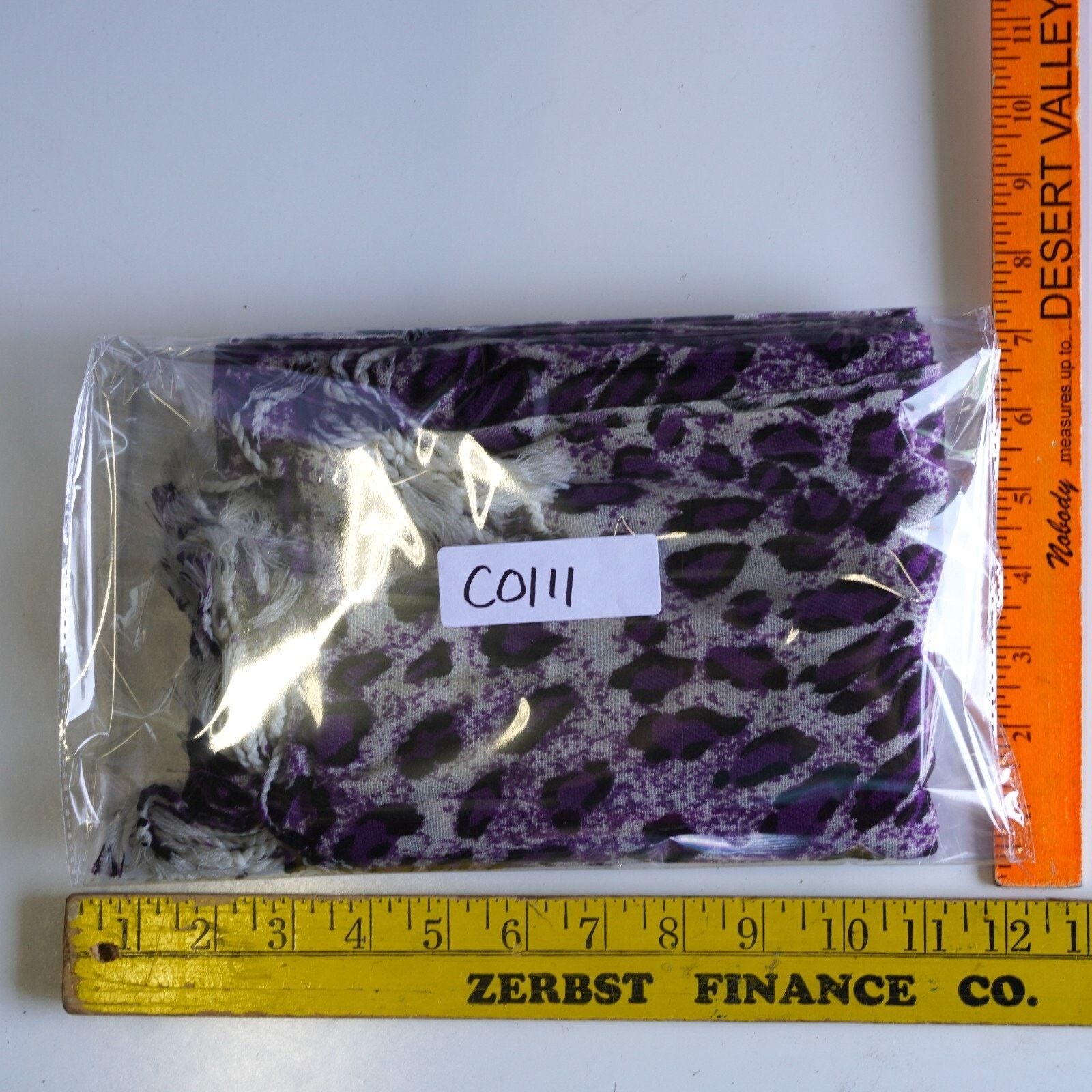 Other Purple Cat Leopard Print Pashmina Scarf Shawl Scarve 67”x26” Size ONE SIZE - 11 Thumbnail