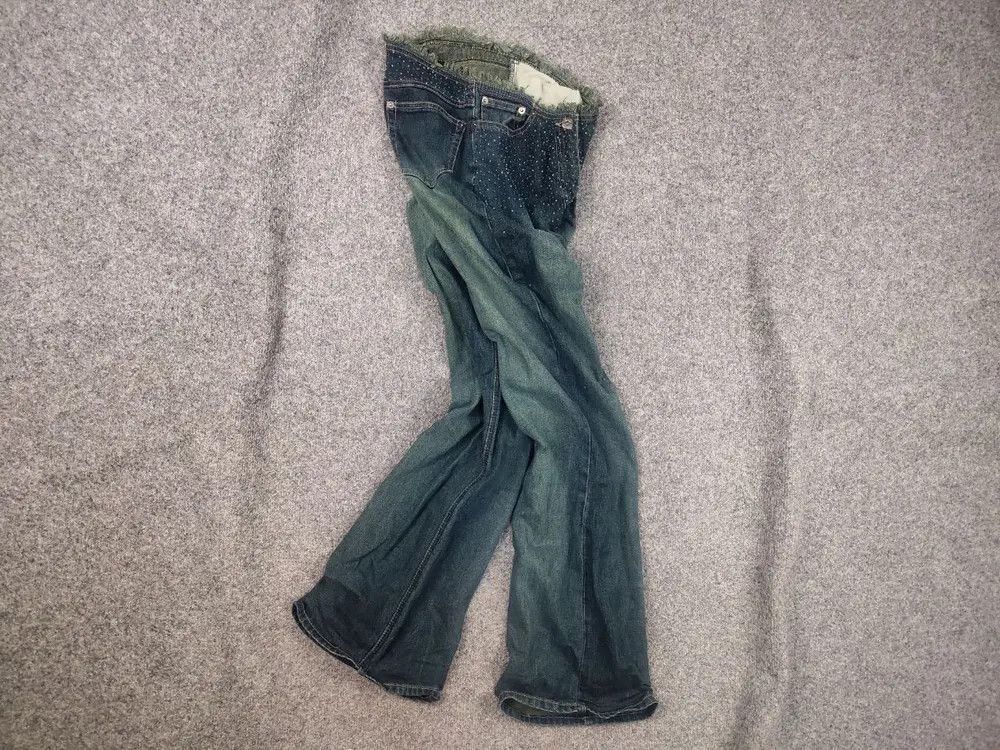 Le Grande Bleu (L.G.B.) Vintage Y2K Hysteric LGB If Six Was Nine Blue Flared Jeans Size 29" - 1 Thumbnail