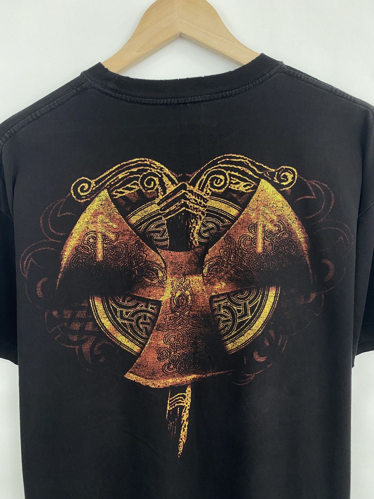 Band Tees 🇸🇪 Vintage 90s Amon Amarth Melodic Death Metal Distressed Tee Size US L / EU 52-54 / 3 - 6 Thumbnail