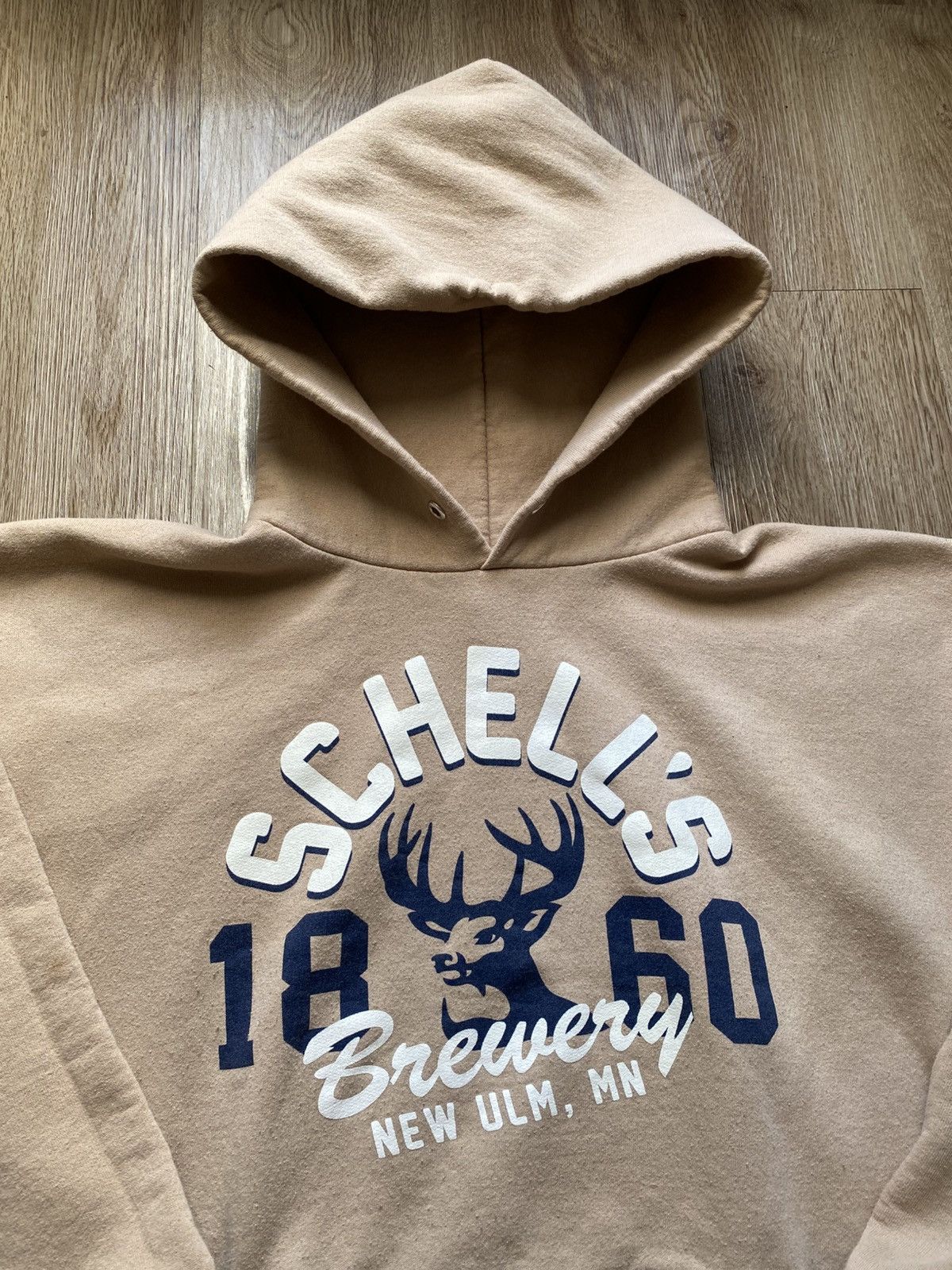 Vintage 00s Brewery Beer Deer Hoodie Size US L / EU 52-54 / 3 - 3 Thumbnail