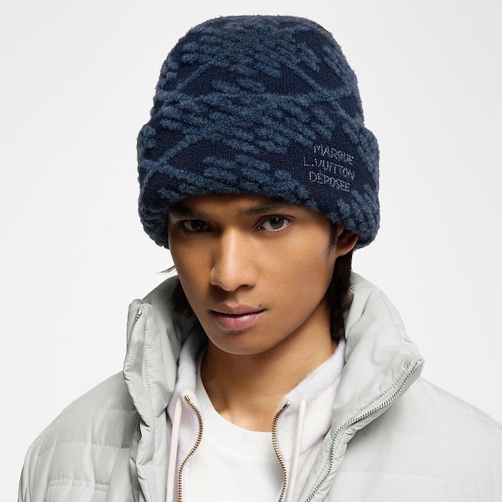 Louis Vuitton LV Crush Damier Argyle Beanie Size ONE SIZE - 1 Thumbnail