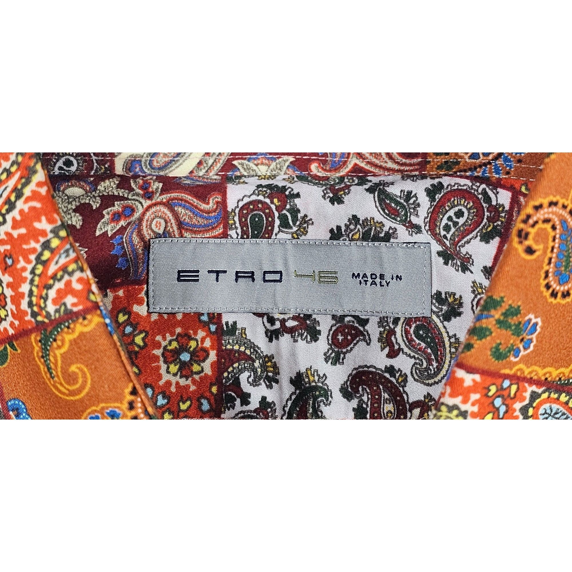 Etro Paisley Button-Down Shirt Size US XXL / EU 58 / 5 - 7 Thumbnail